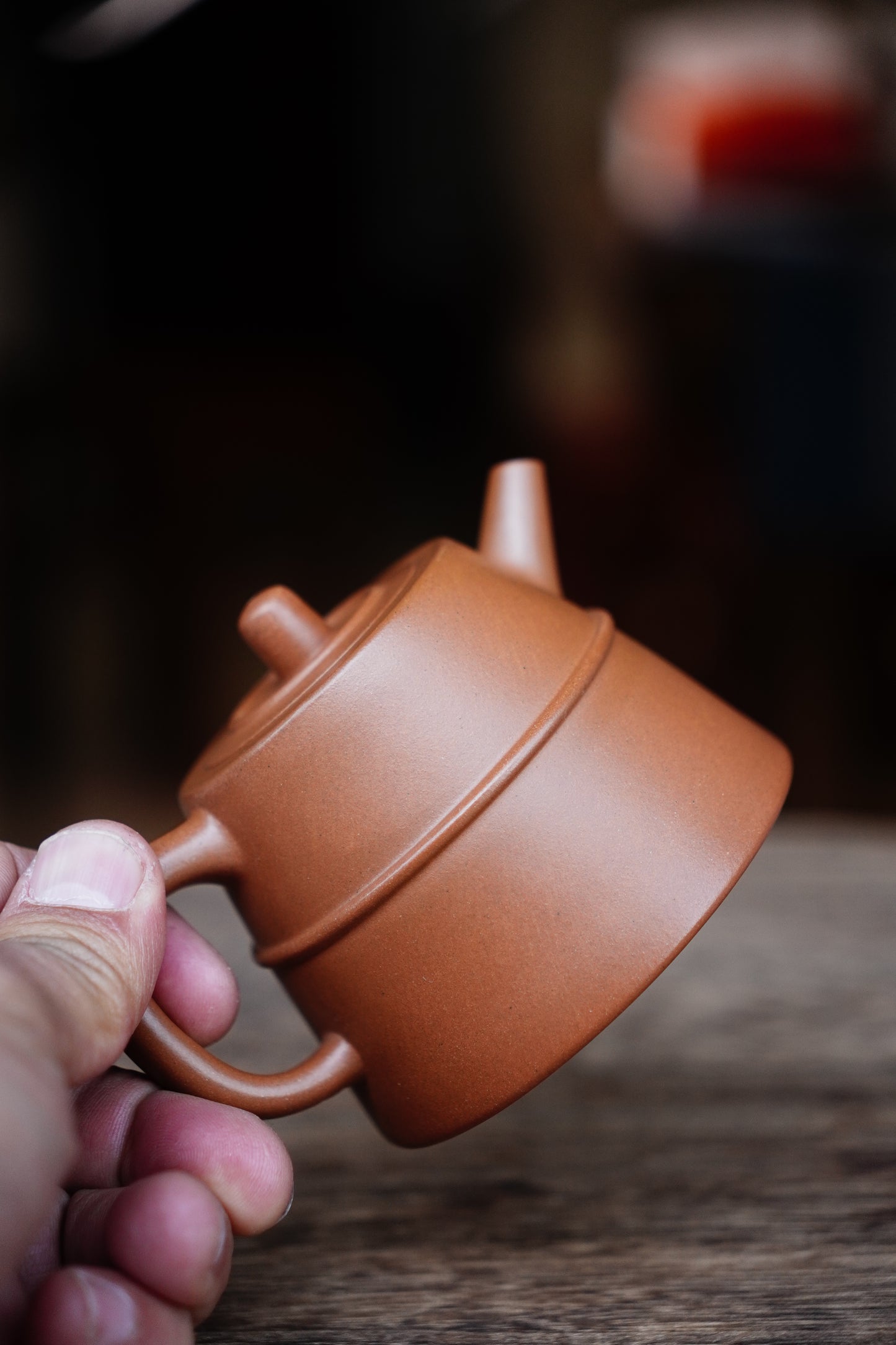 Full-Handmade Hanzhong teapot, Qingpi clay, 170ml Collectible Zen Traditional Chinese Tea Art