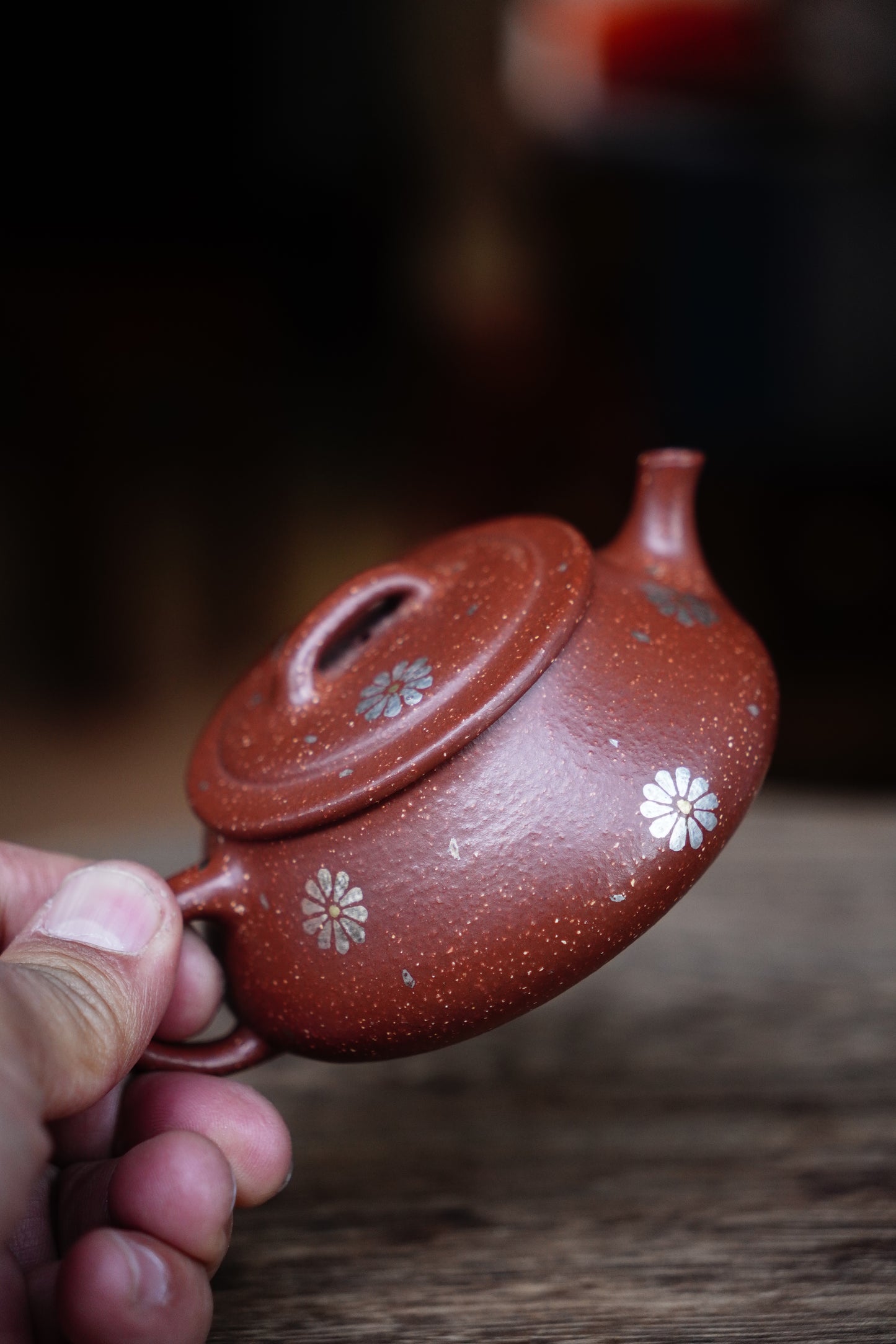 Full-Handmade Yipiao teapot, Red jiangpo clay, 130ml Collectible Zen Traditional Chinese Tea Art