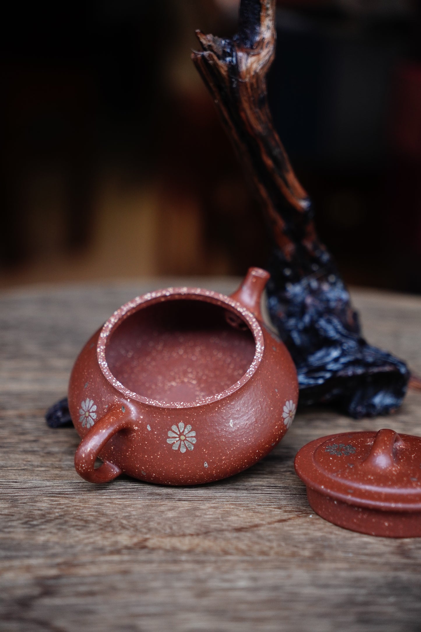 Full-Handmade Yipiao teapot, Red jiangpo clay, 130ml Collectible Zen Traditional Chinese Tea Art