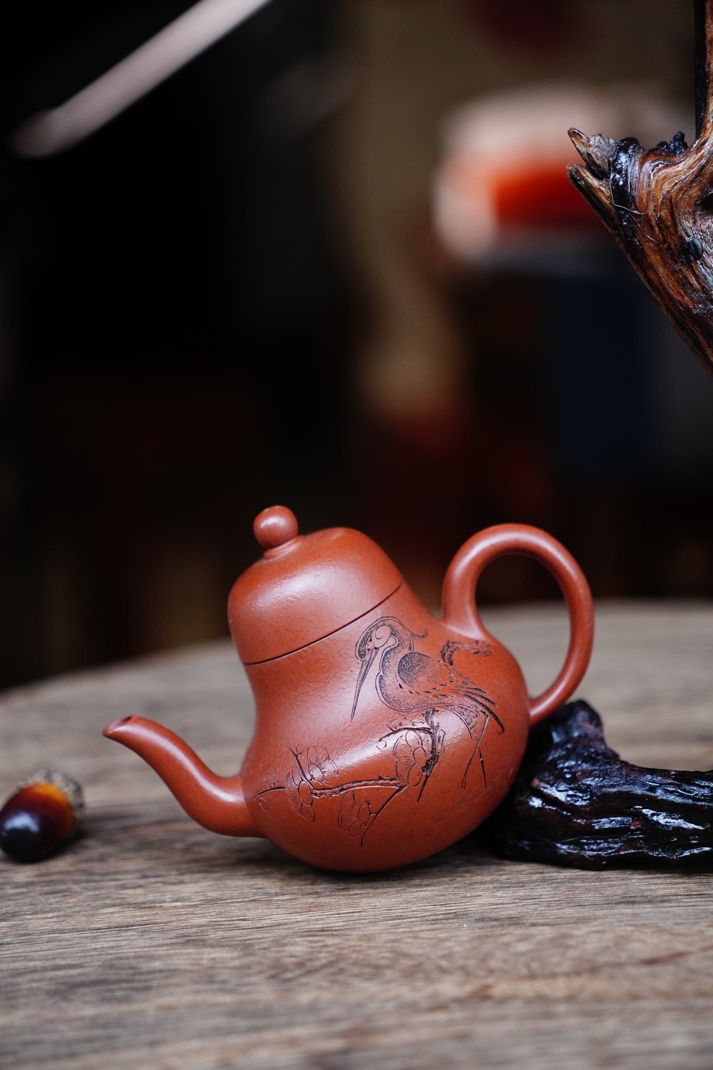Collectible Siting Pot (Yixing Zisha Artisan) - Handcrafted Old Zhu Ni clay Teapot 130ml Full-Handmade Zen