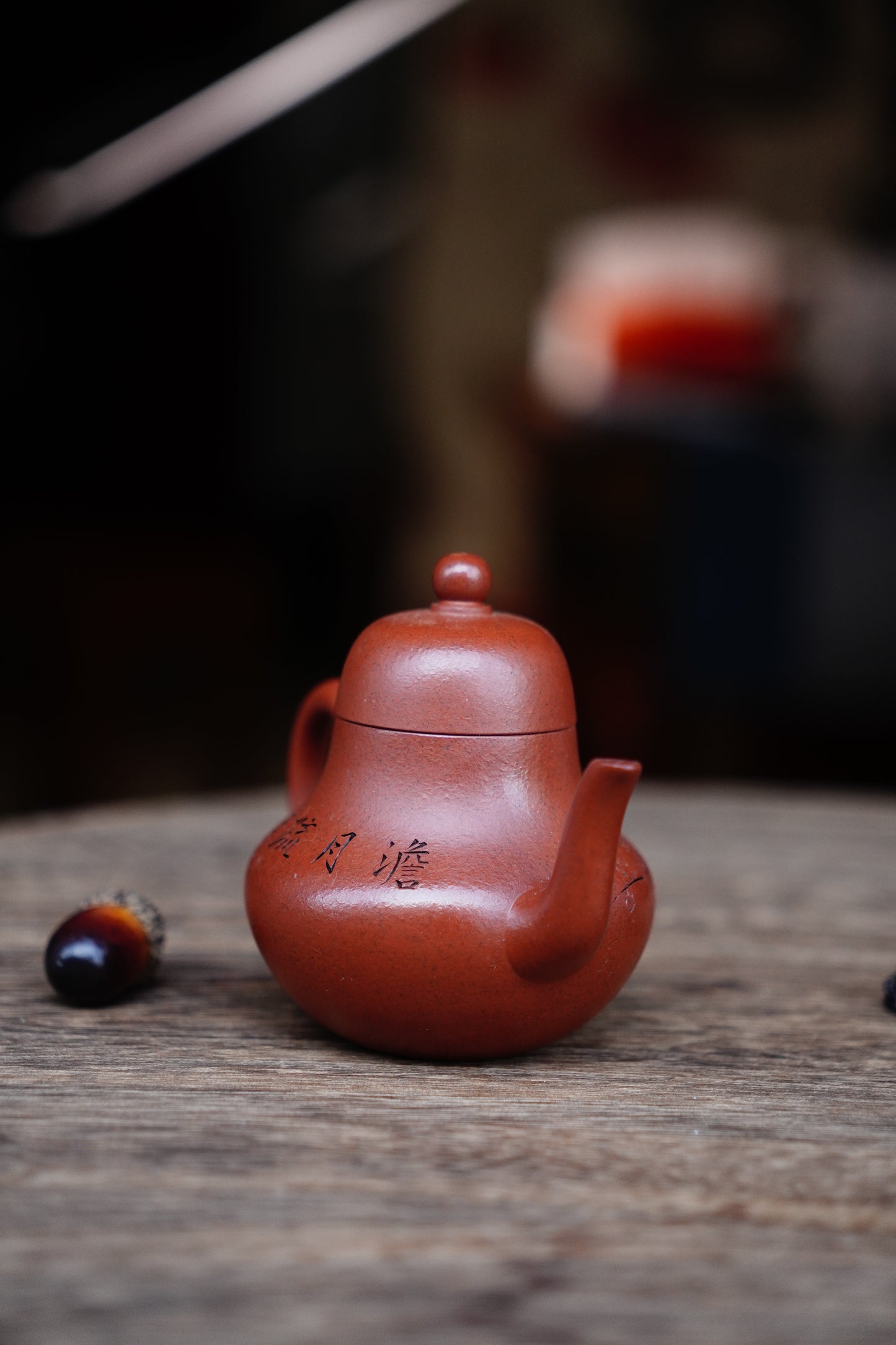Collectible Siting Pot (Yixing Zisha Artisan) - Handcrafted Old Zhu Ni clay Teapot 130ml Full-Handmade Zen