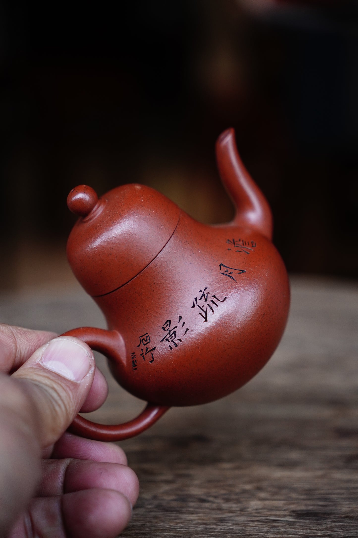Collectible Siting Pot (Yixing Zisha Artisan) - Handcrafted Old Zhu Ni clay Teapot 130ml Full-Handmade Zen