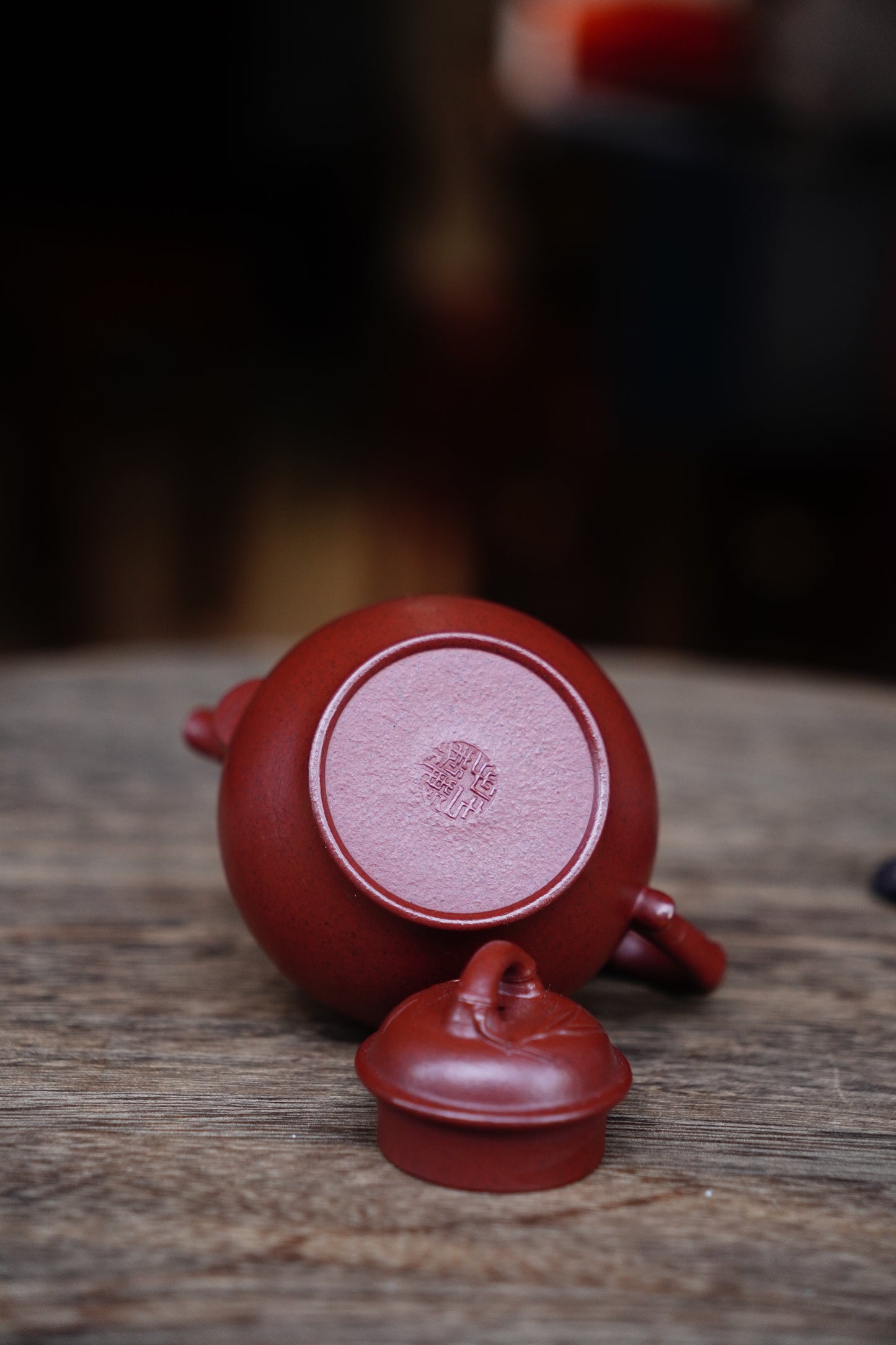 Collectible Ting Bamboon Teapot (Yixing Zisha Artisan) - Handcrafted Old Zhu Ni clay Teapot 130ml Full-Handmade Zen Premium clay