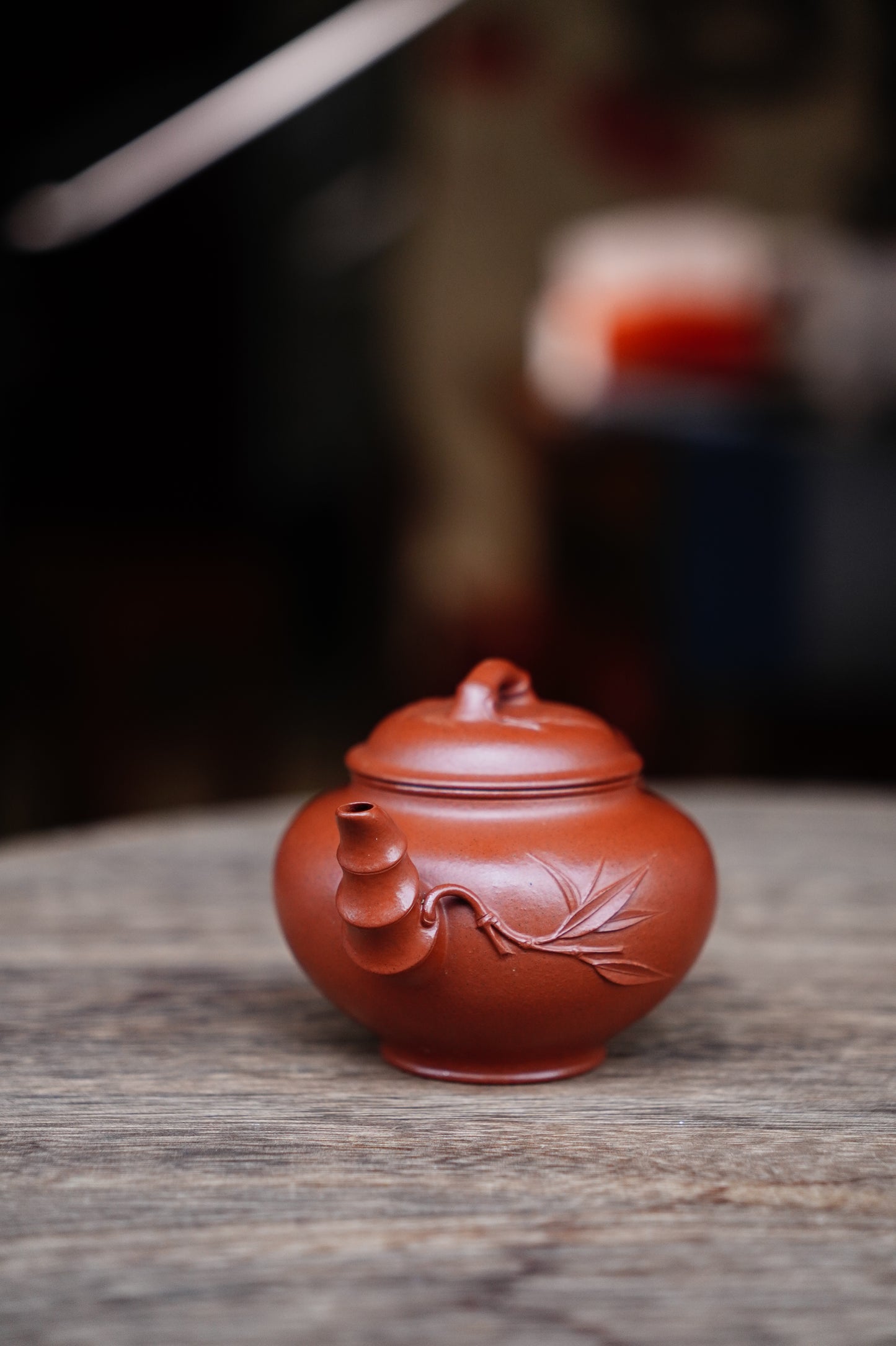 Vintage Yixing Baochun Teapot | Aged Lao Zhu Ni Purple Clay | Chinese Kung Fu Gongfu Tea Set | Handmade Plum Blossom Pot 130 ml old zhni clay