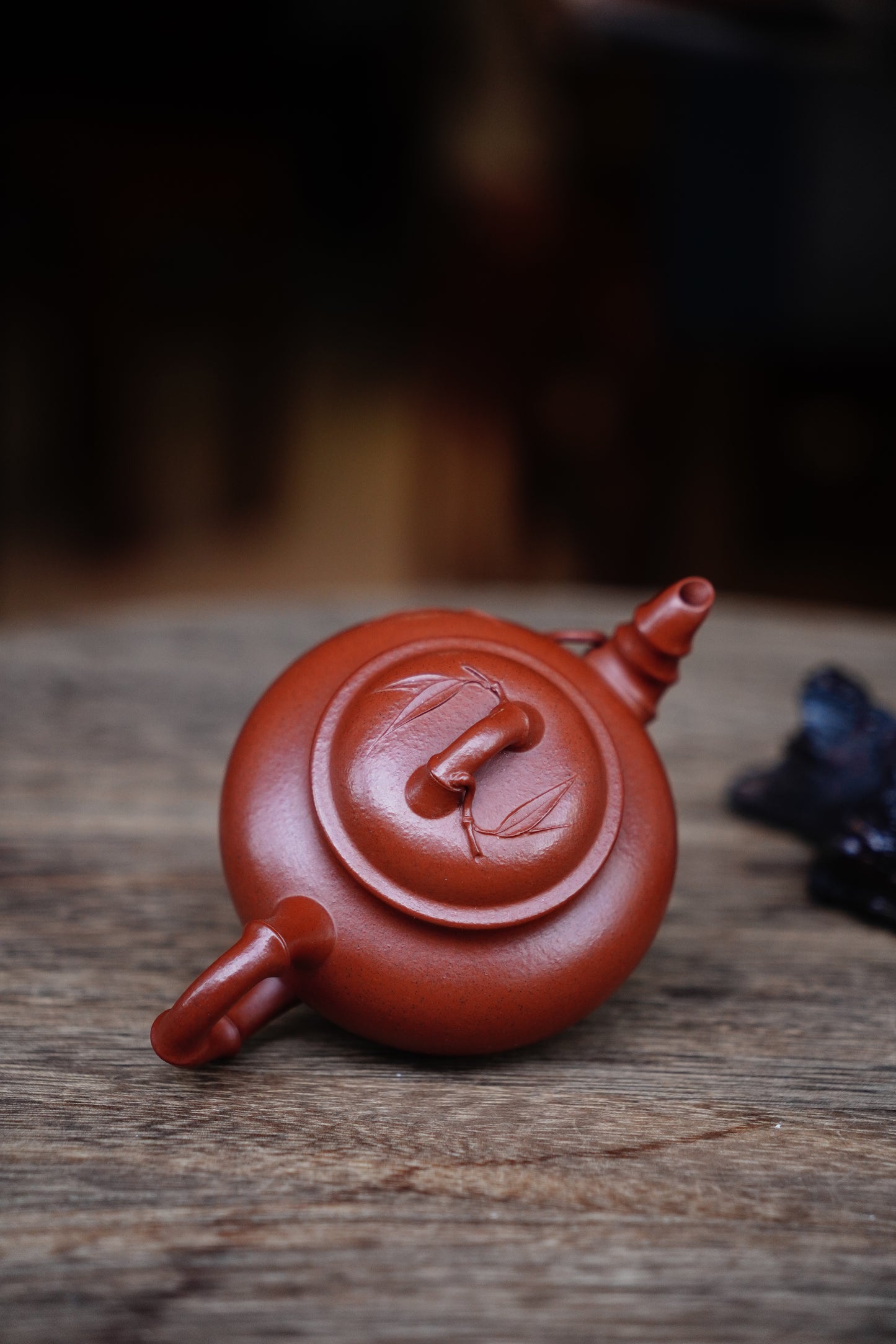Vintage Yixing Baochun Teapot | Aged Lao Zhu Ni Purple Clay | Chinese Kung Fu Gongfu Tea Set | Handmade Plum Blossom Pot 130 ml old zhni clay