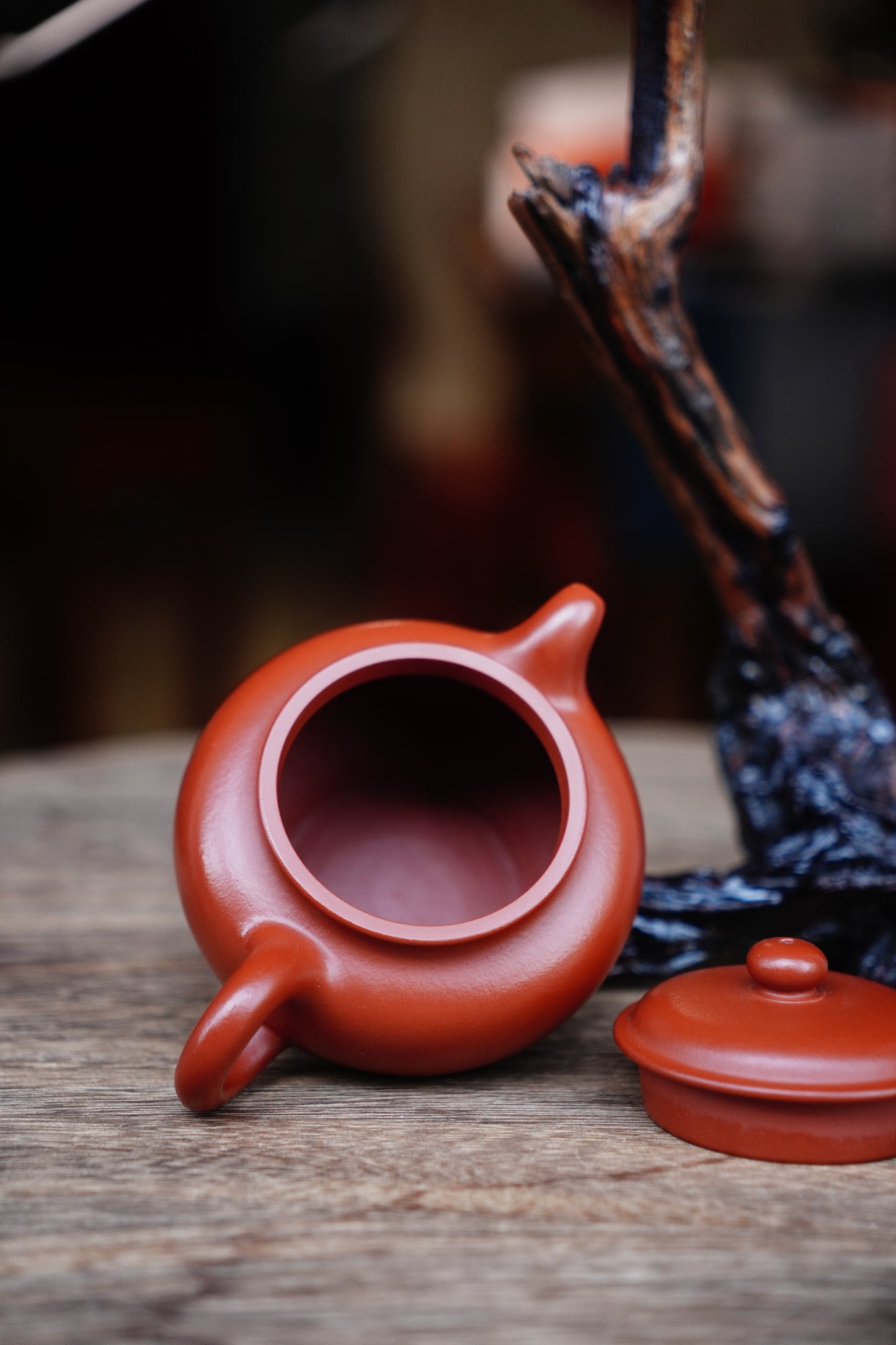 Authentic Yixing Zhuni clay Duozhi Teapot 200ml - Perfect for Oolong & Pu-erh Tea Zisha clay