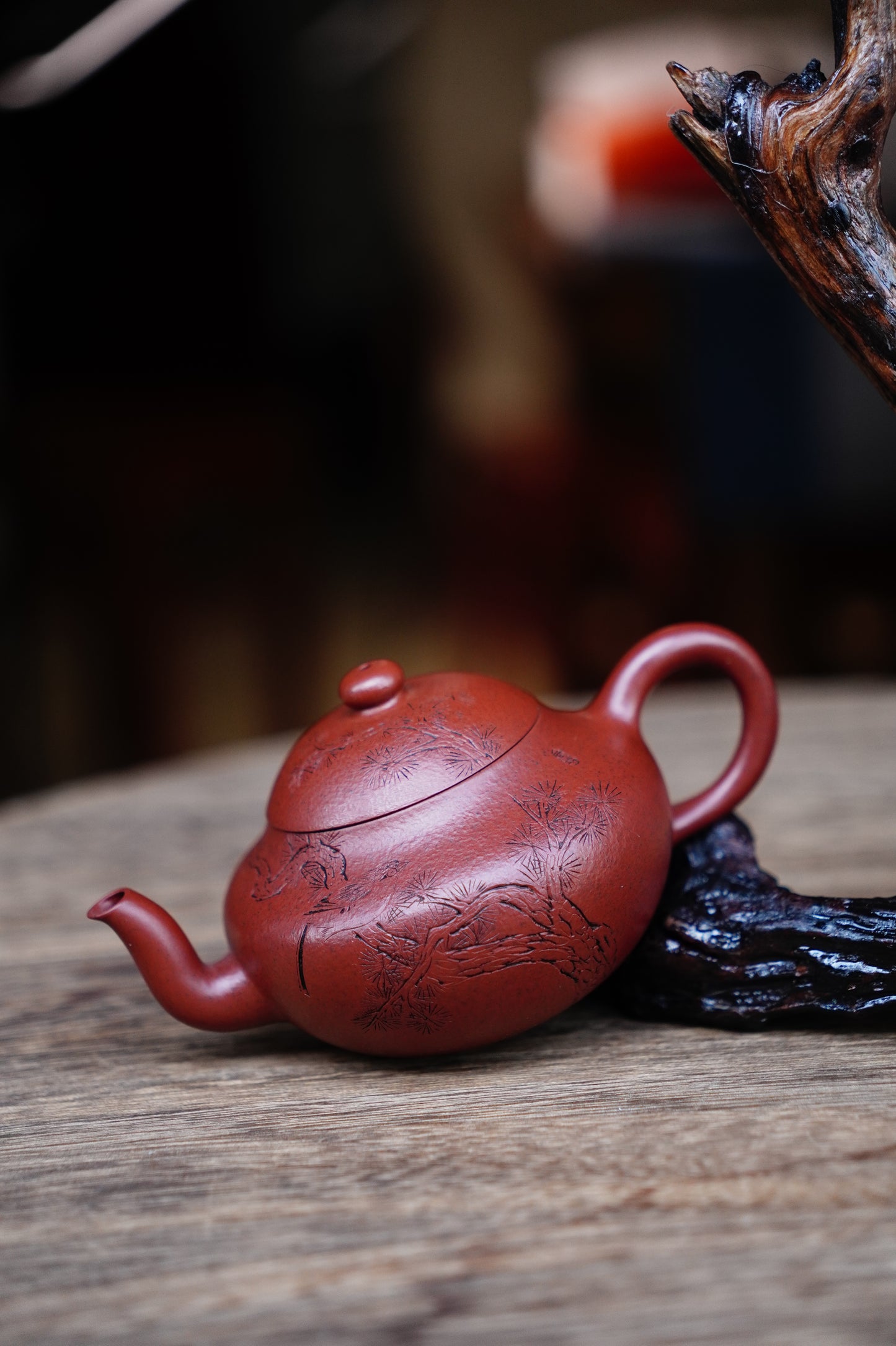 Collectible Pearshape teaPot (Yixing Zisha Artisan) - Handcrafted Old Zhu Ni clay Teapot 130ml Full-Handmade Zen Premium clay
