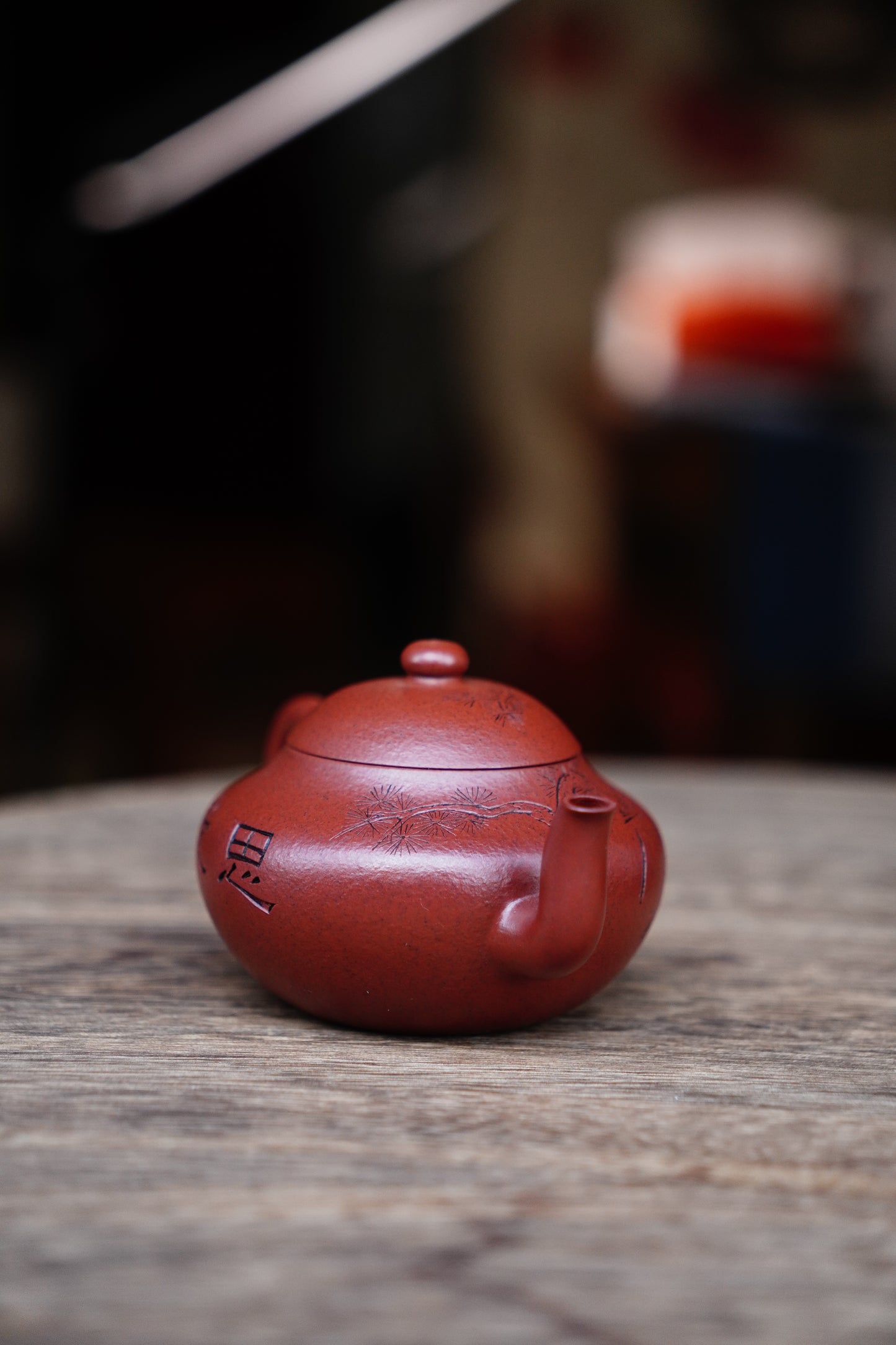 Collectible Pearshape teaPot (Yixing Zisha Artisan) - Handcrafted Old Zhu Ni clay Teapot 130ml Full-Handmade Zen Premium clay