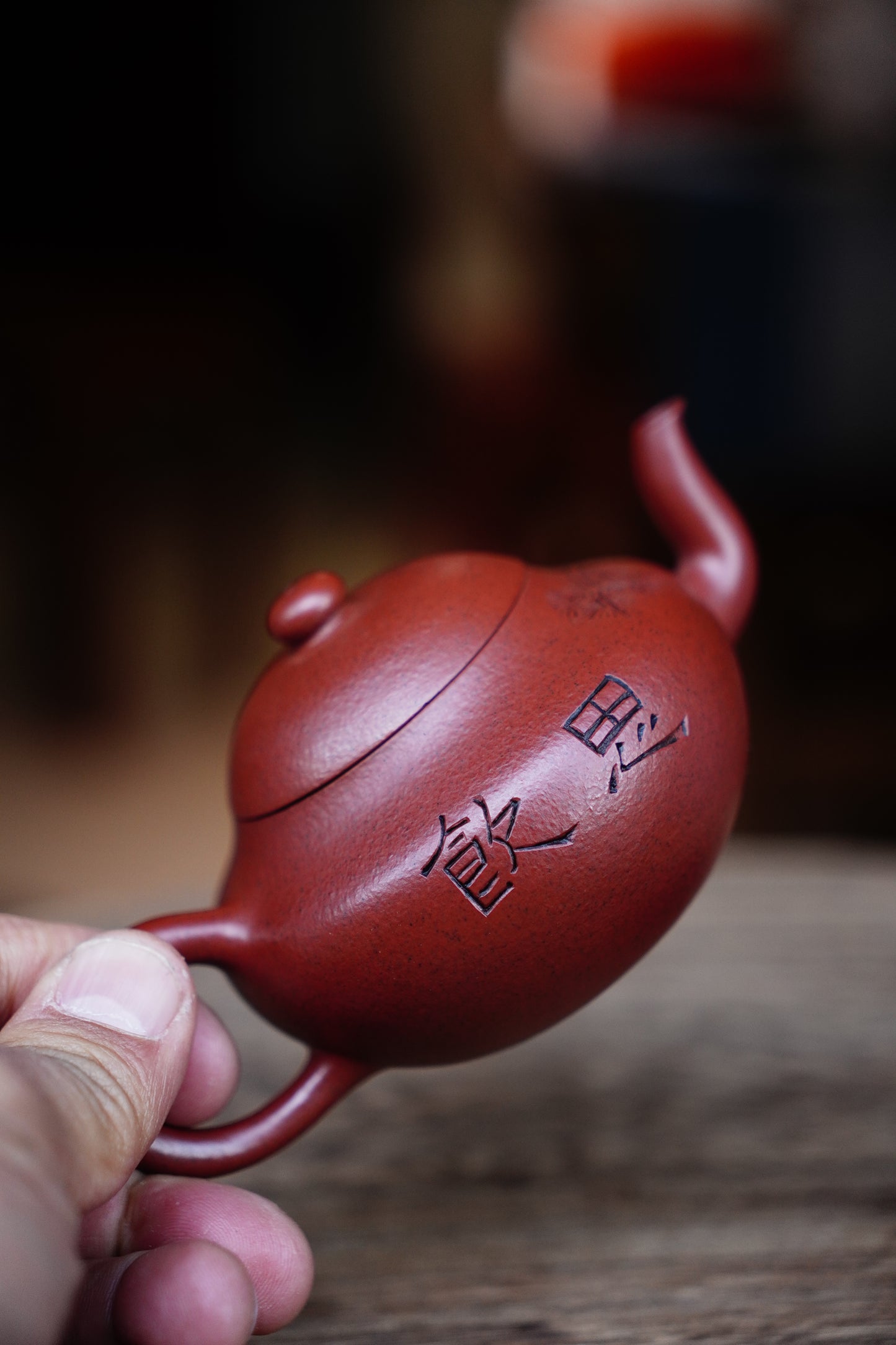 Collectible Pearshape teaPot (Yixing Zisha Artisan) - Handcrafted Old Zhu Ni clay Teapot 130ml Full-Handmade Zen Premium clay