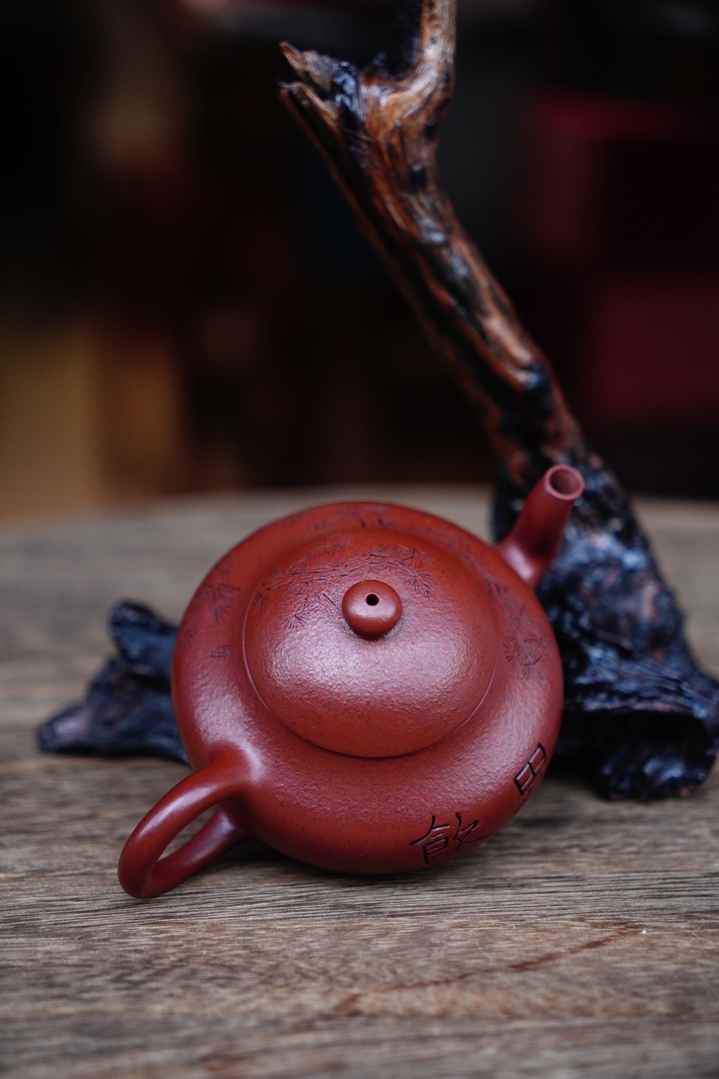 Collectible Pearshape teaPot (Yixing Zisha Artisan) - Handcrafted Old Zhu Ni clay Teapot 130ml Full-Handmade Zen Premium clay
