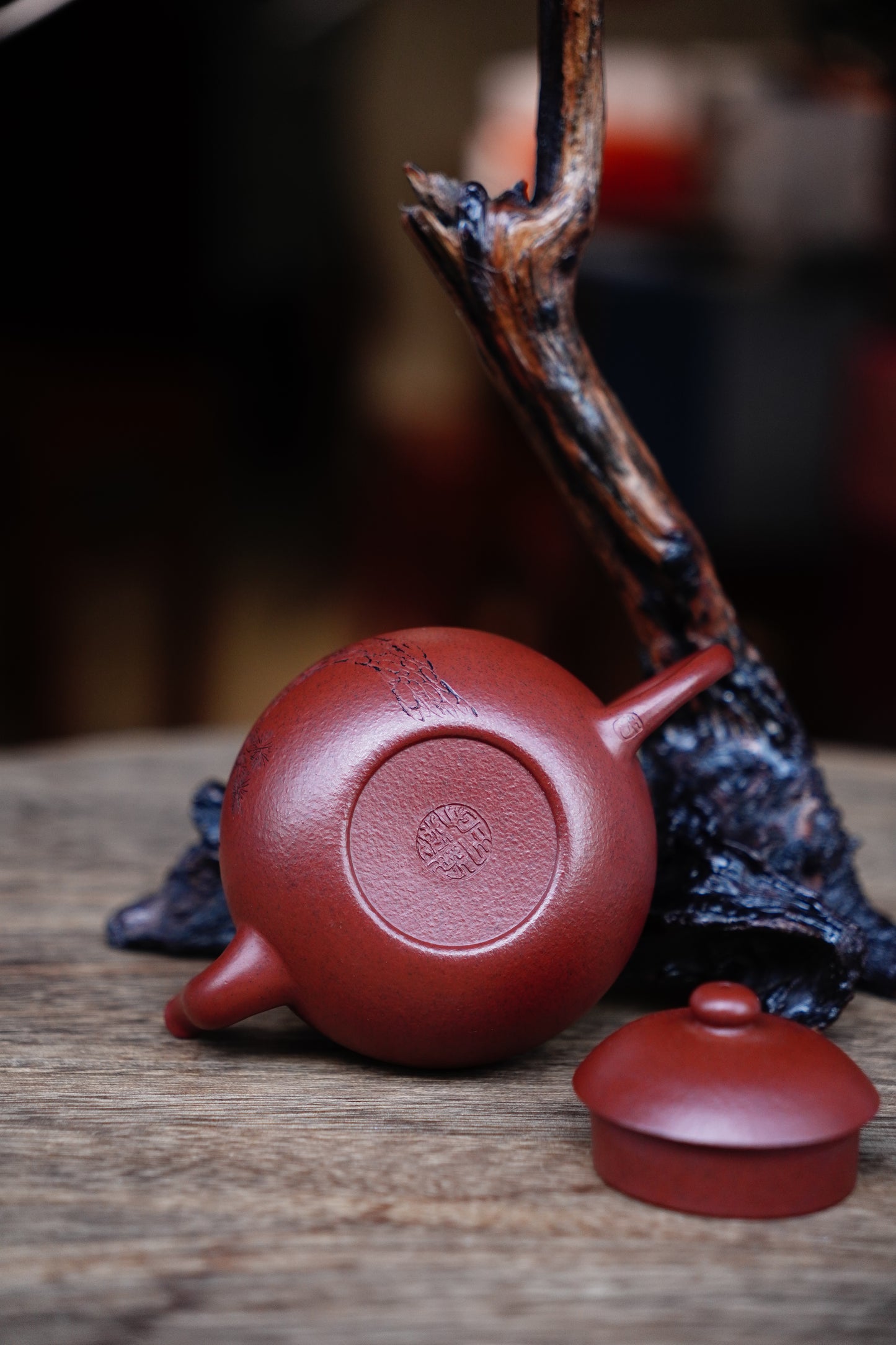 Collectible Pearshape teaPot (Yixing Zisha Artisan) - Handcrafted Old Zhu Ni clay Teapot 130ml Full-Handmade Zen Premium clay