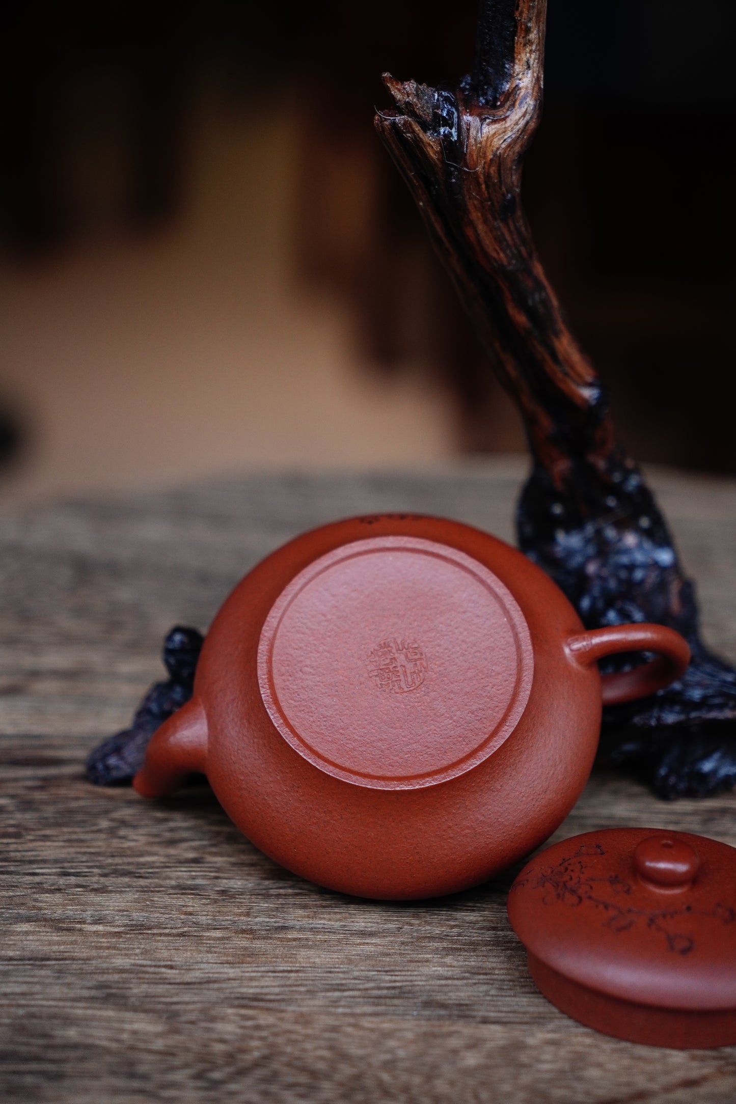Collectible Biandeng teapot (Yixing Zisha Artisan) - Handcrafted Old Zhu Ni clay Teapot 130ml Full-Handmade Zen Premium clay