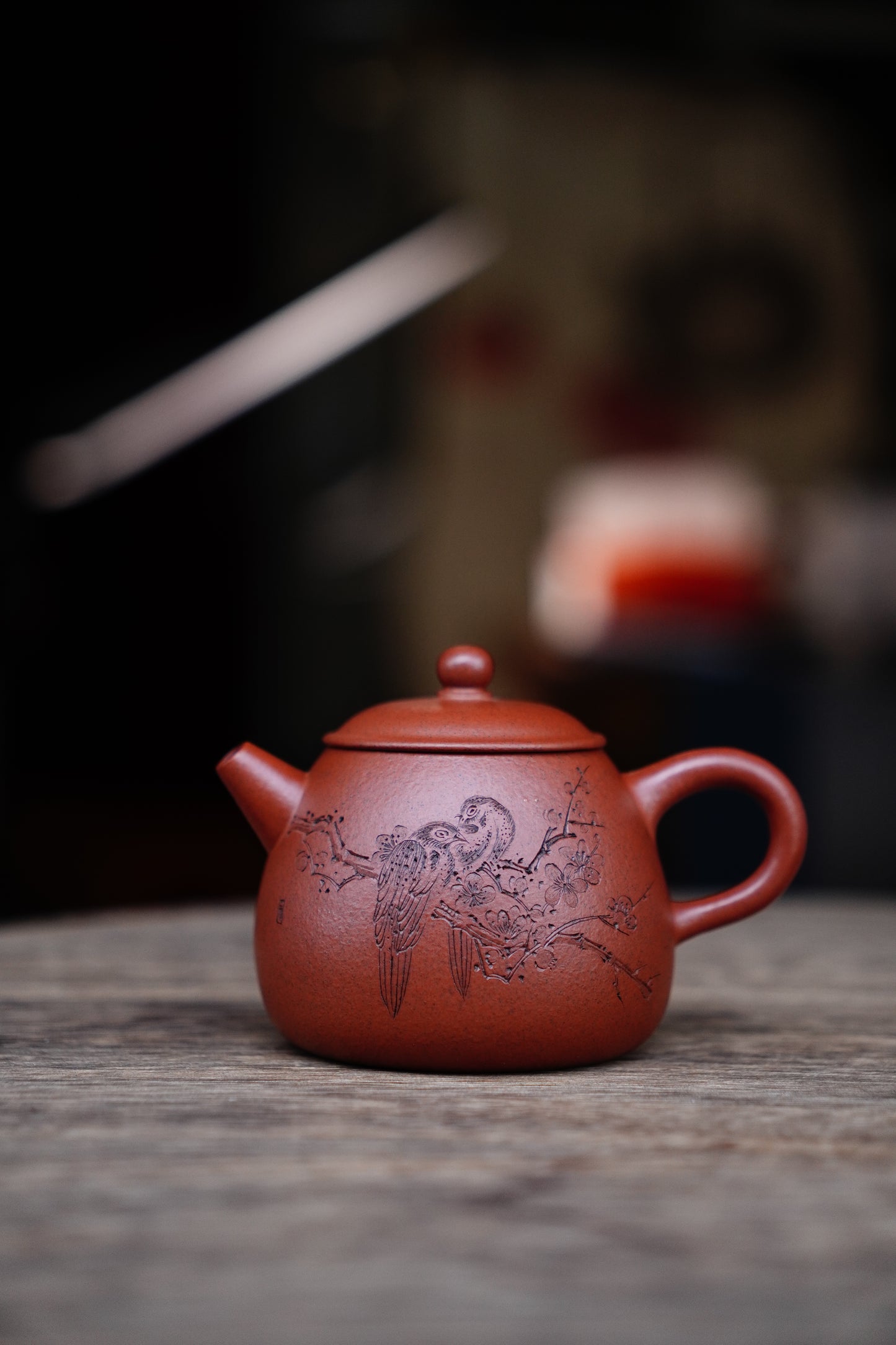 Collectible Weng Teapot (Yixing Zisha Artisan) - Handcrafted Old Zhu Ni clay Teapot 150ml Full-Handmade Zen Premium clay