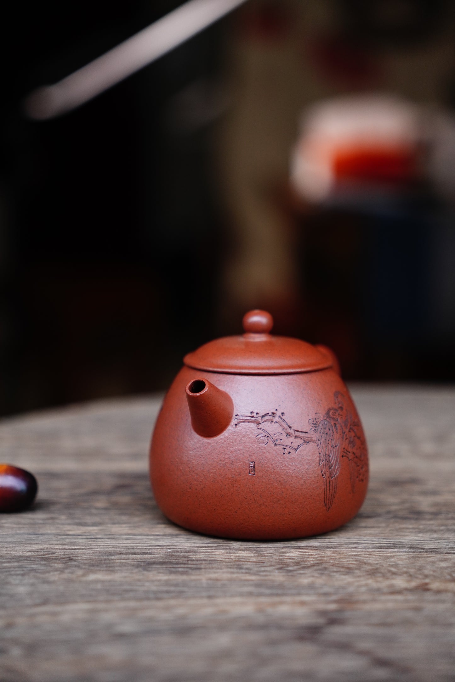 Collectible Weng Teapot (Yixing Zisha Artisan) - Handcrafted Old Zhu Ni clay Teapot 150ml Full-Handmade Zen Premium clay