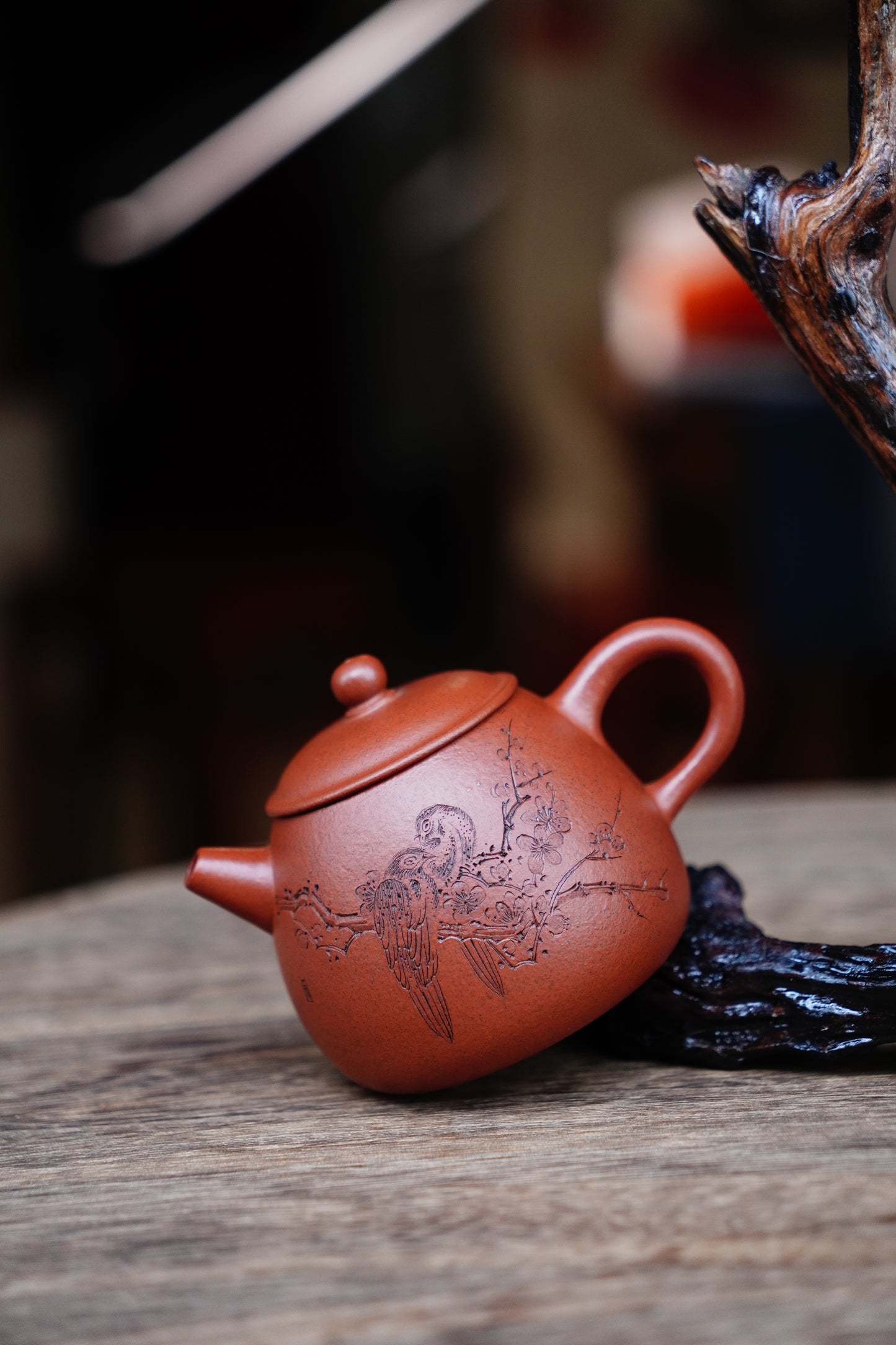 Collectible Weng Teapot (Yixing Zisha Artisan) - Handcrafted Old Zhu Ni clay Teapot 150ml Full-Handmade Zen Premium clay