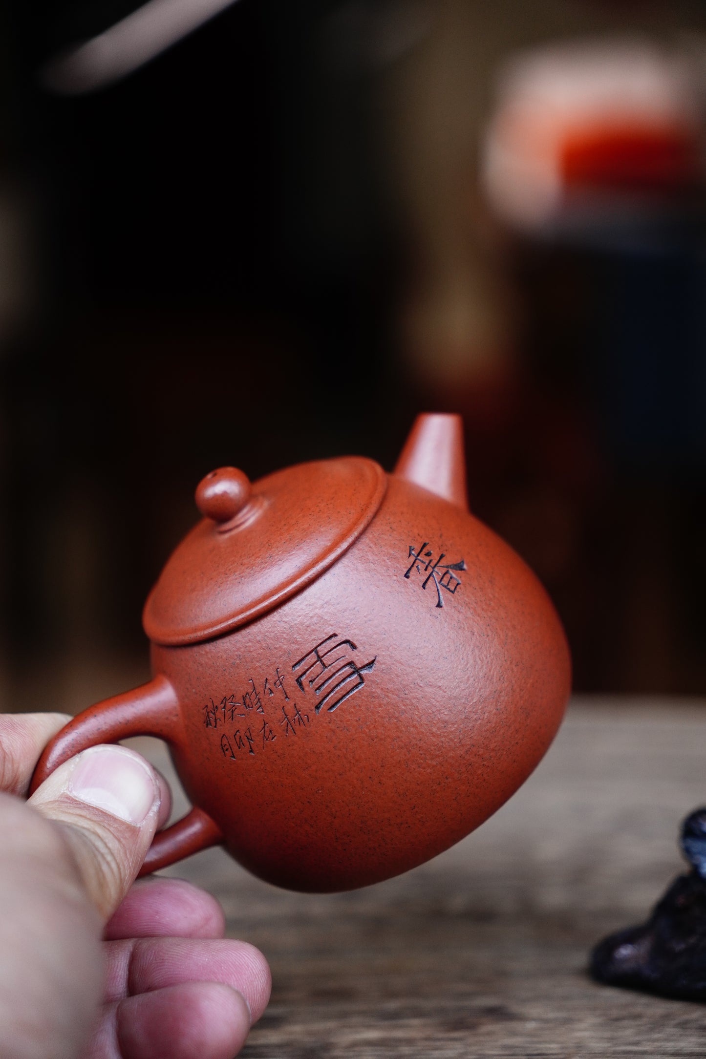 Collectible Weng Teapot (Yixing Zisha Artisan) - Handcrafted Old Zhu Ni clay Teapot 150ml Full-Handmade Zen Premium clay