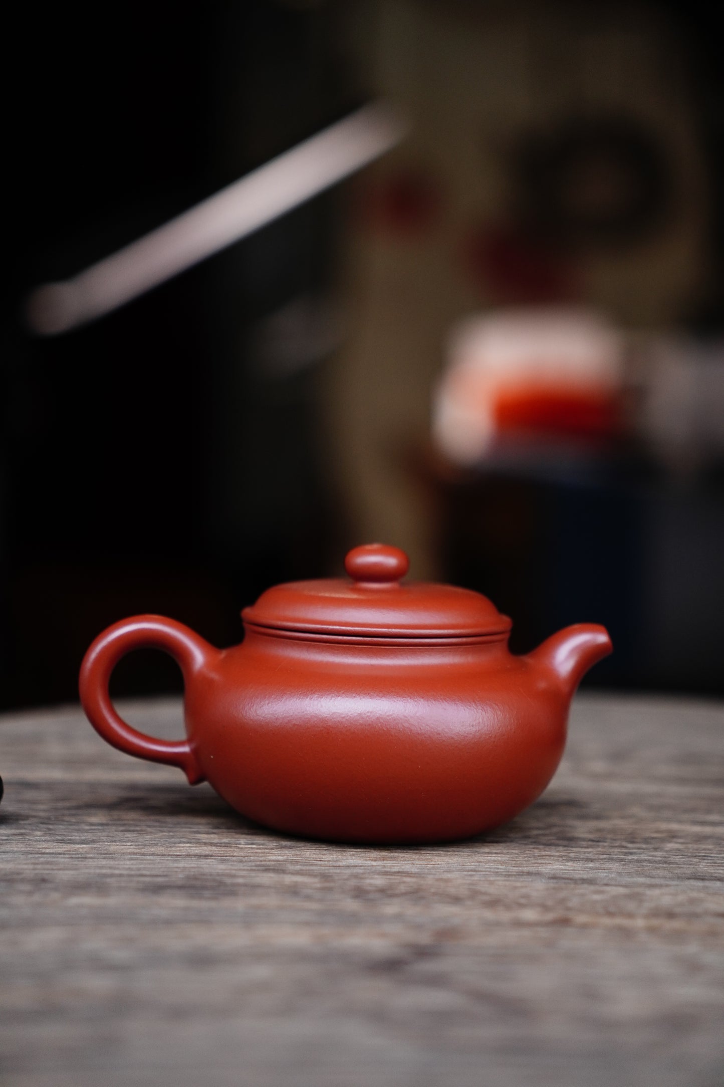 Collectible Fanggu Teapot (Yixing Zisha Artisan) - Handcrafted Old Zhu Ni clay Teapot 200ml Full-Handmade Zen Premium clay