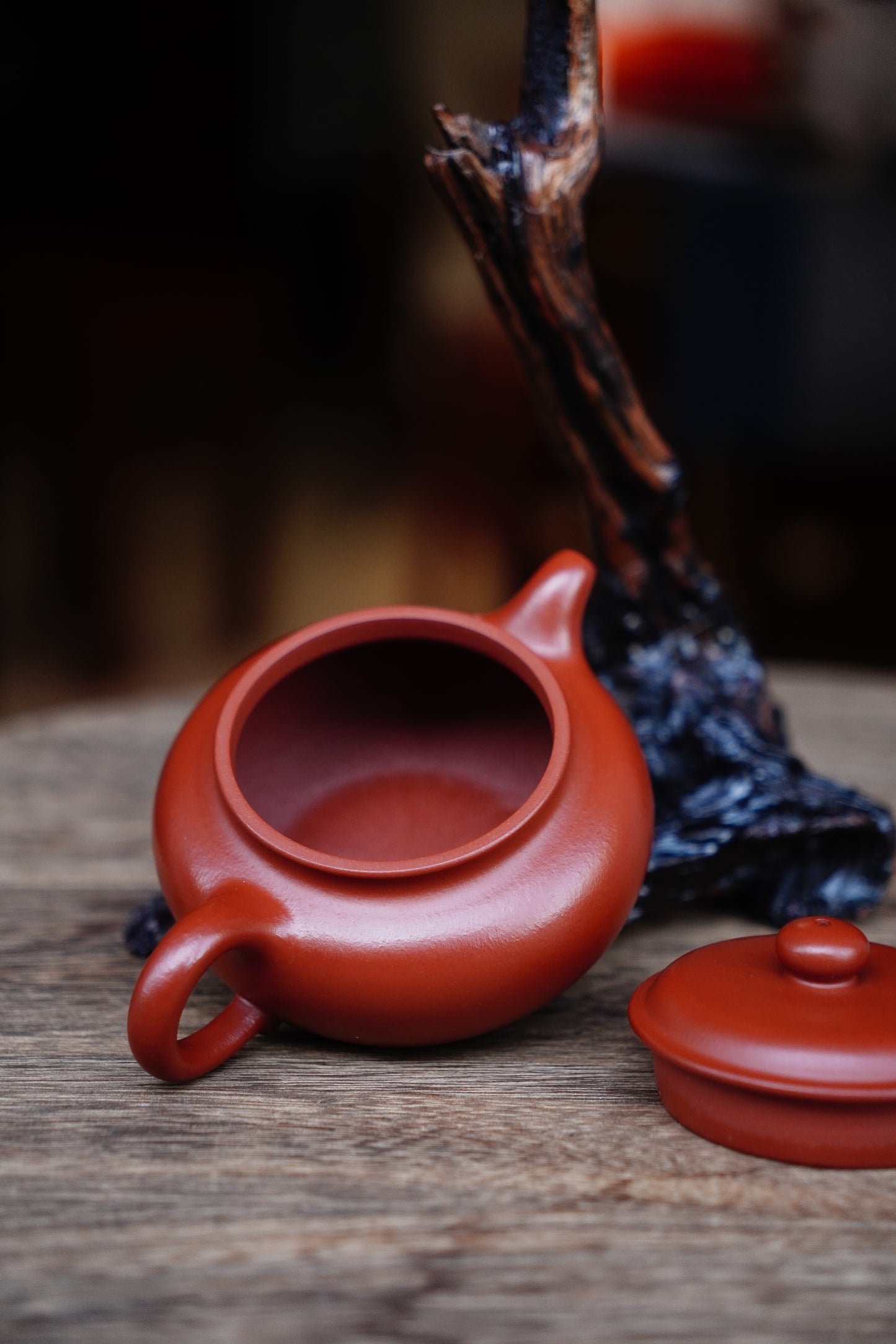 Collectible Fanggu Teapot (Yixing Zisha Artisan) - Handcrafted Old Zhu Ni clay Teapot 200ml Full-Handmade Zen Premium clay