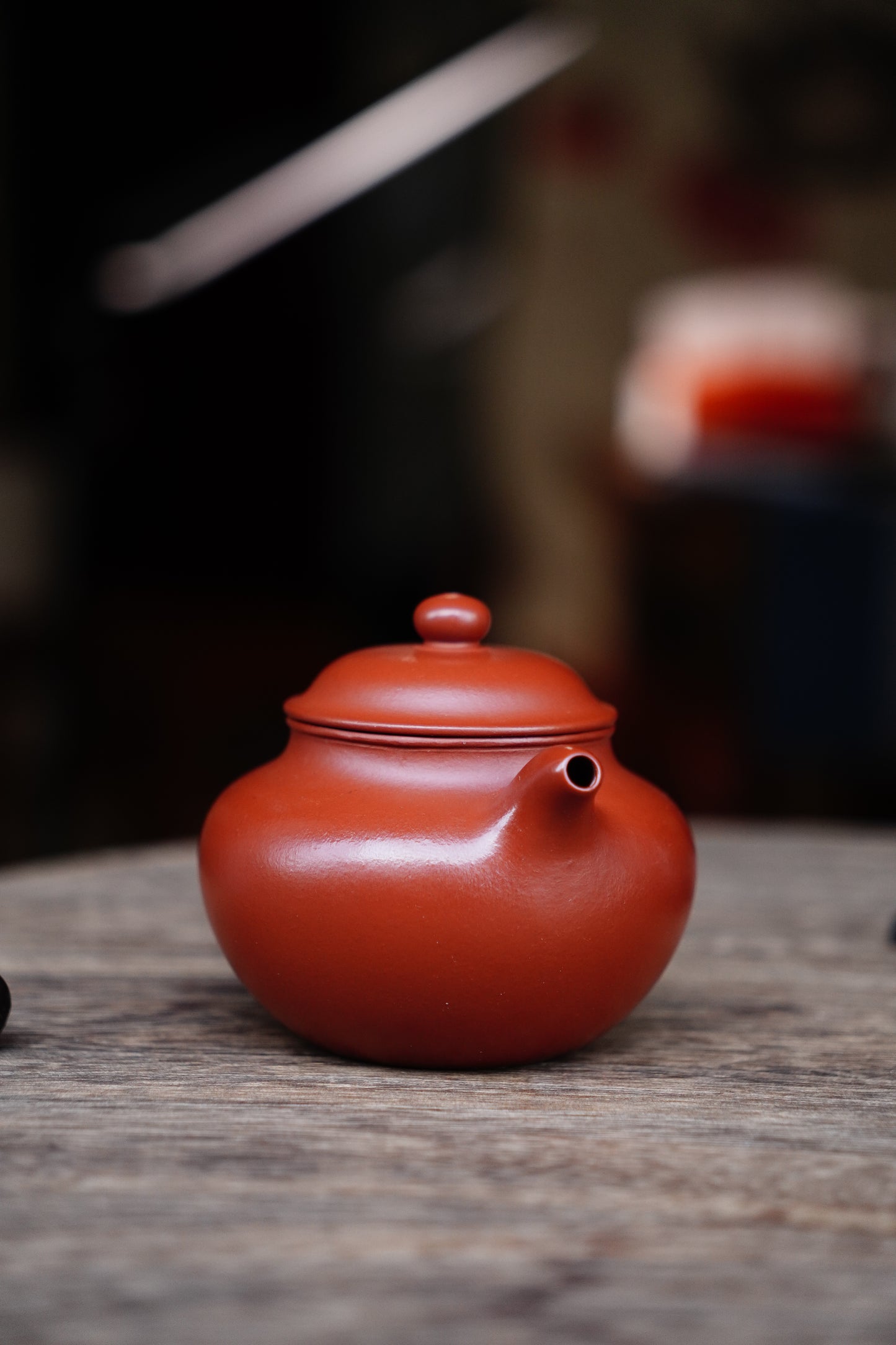 Full-Handmade Lianzi teapot, Old zhuni clay, 160ml Collectible Zen Traditional Chinese Tea Art