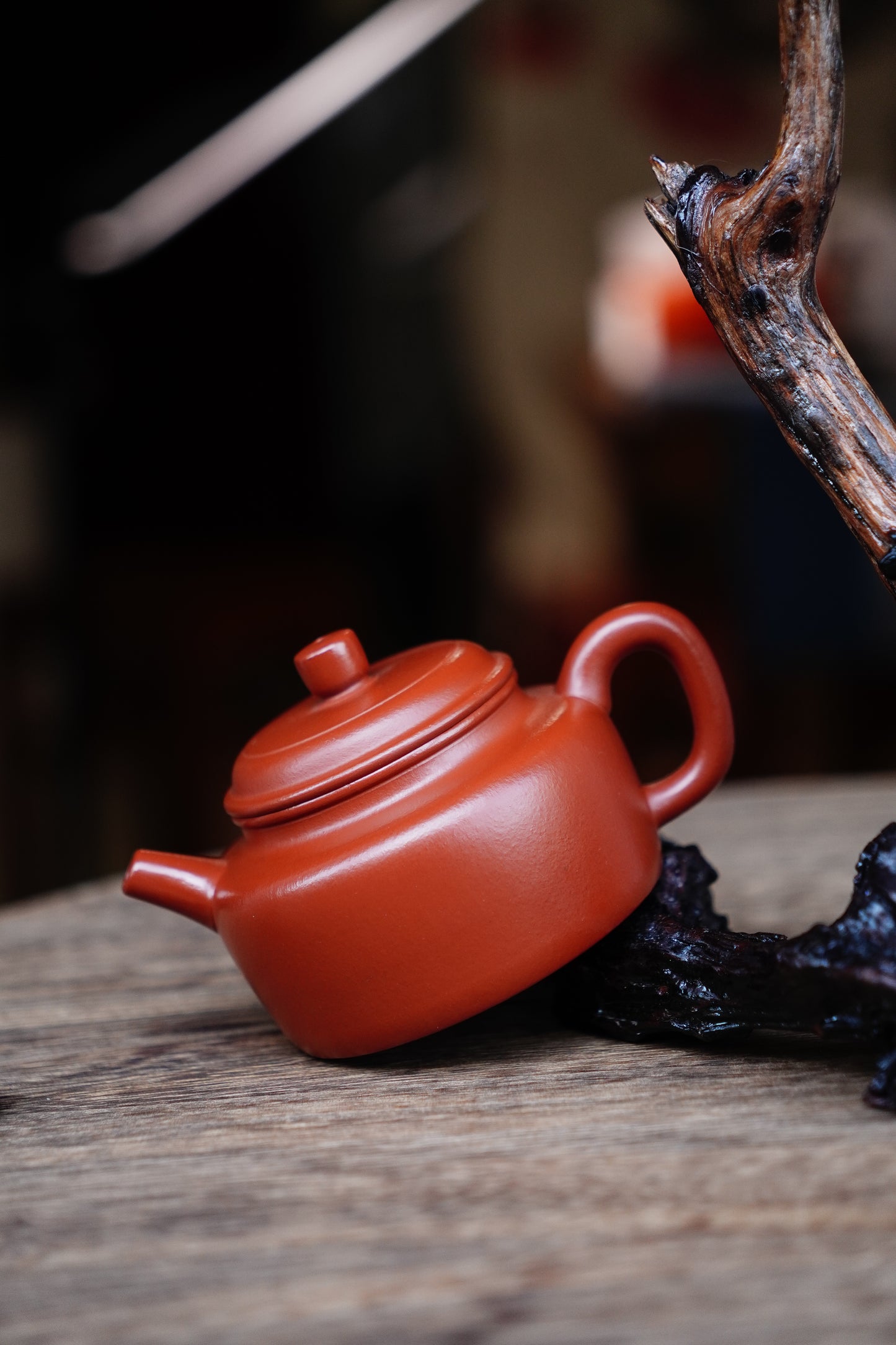 Full-Handmade Dezhong teapot, Old zhuni clay, 180ml Collectible Zen Traditional Chinese Tea Art