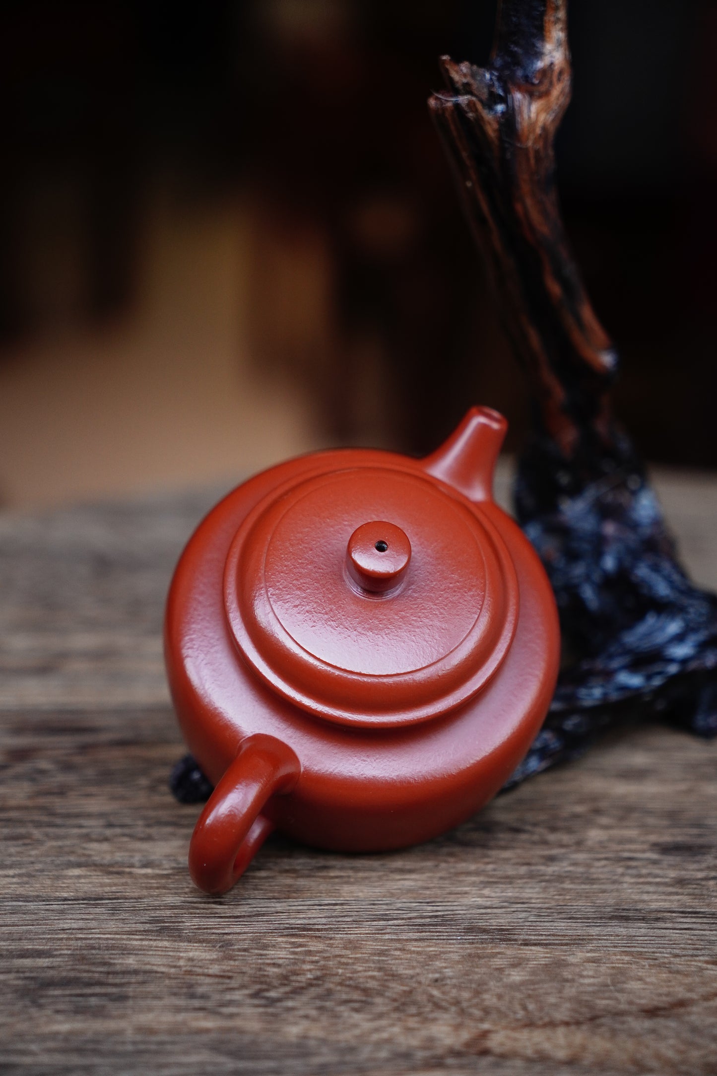 Full-Handmade Dezhong teapot, Old zhuni clay, 180ml Collectible Zen Traditional Chinese Tea Art