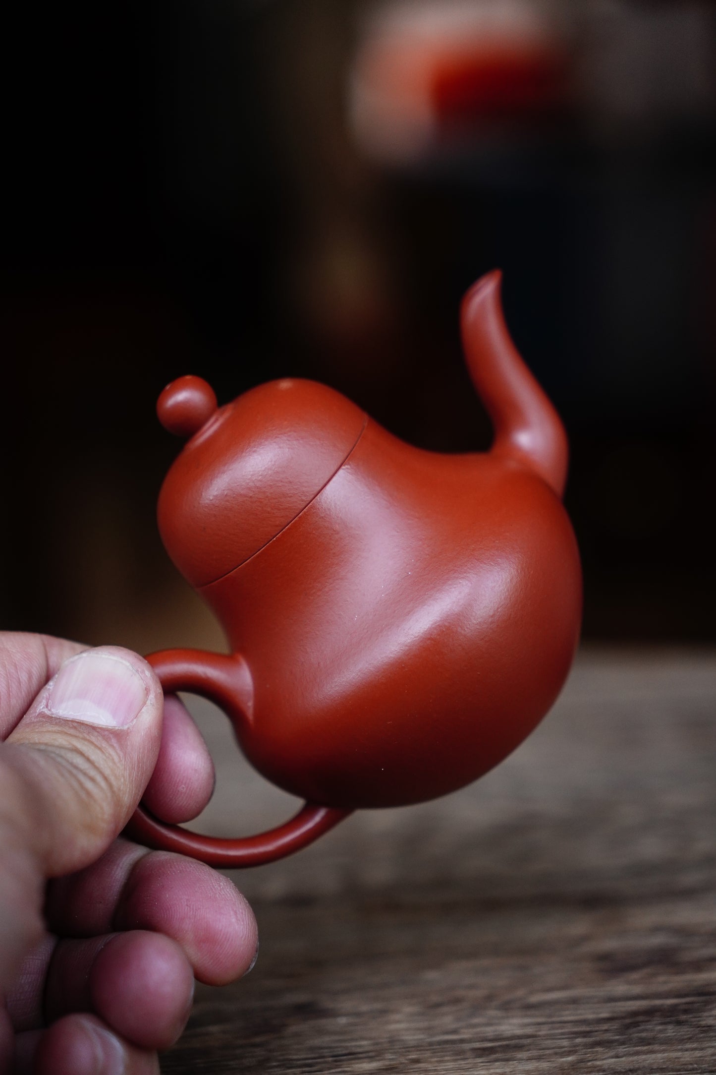 Collectible Siting Pot (Yixing Zisha Artisan) - Handcrafted Old Zhu Ni clay Teapot 130ml Full-Handmade Zen