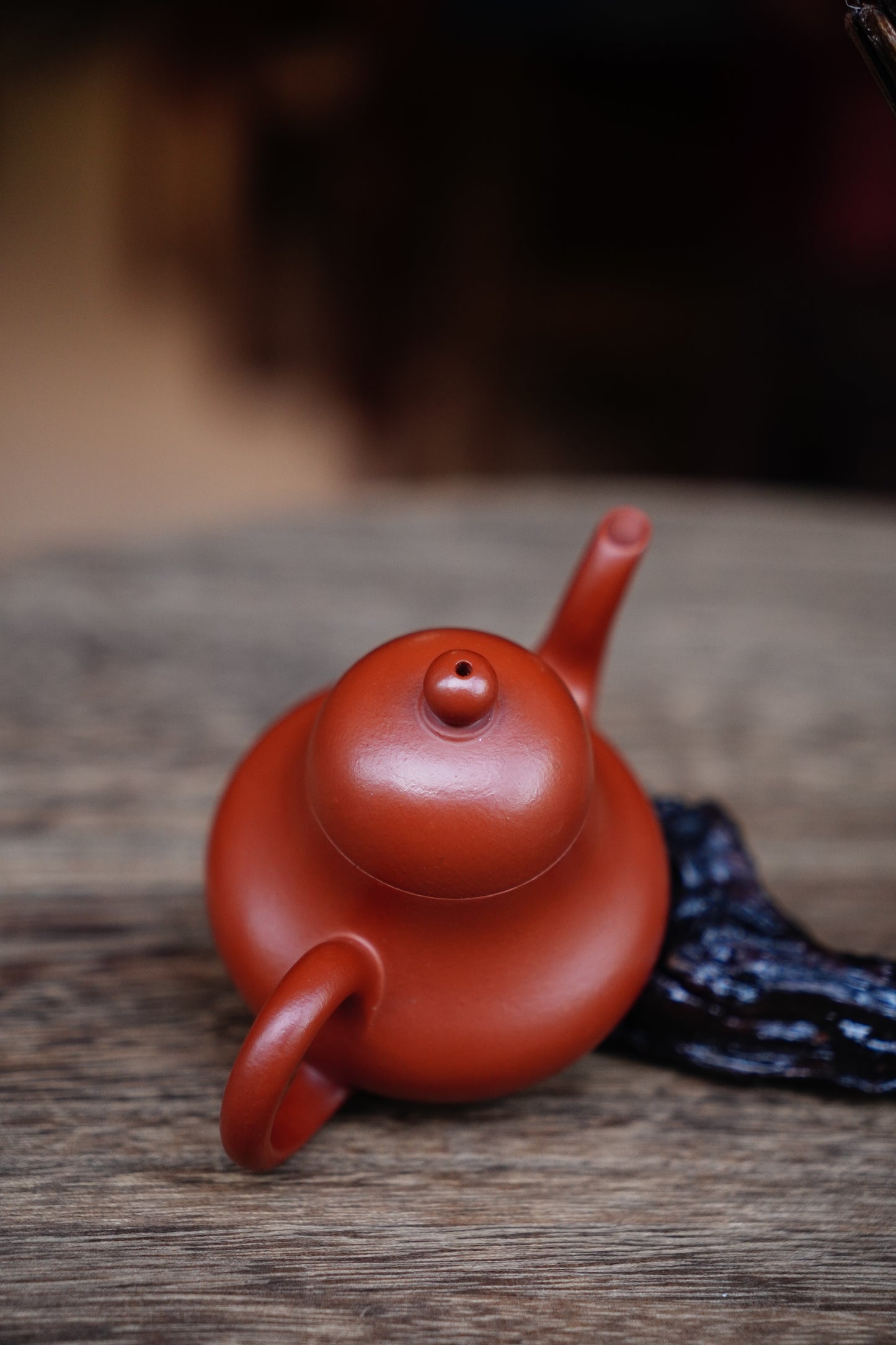 Collectible Siting Pot (Yixing Zisha Artisan) - Handcrafted Old Zhu Ni clay Teapot 130ml Full-Handmade Zen