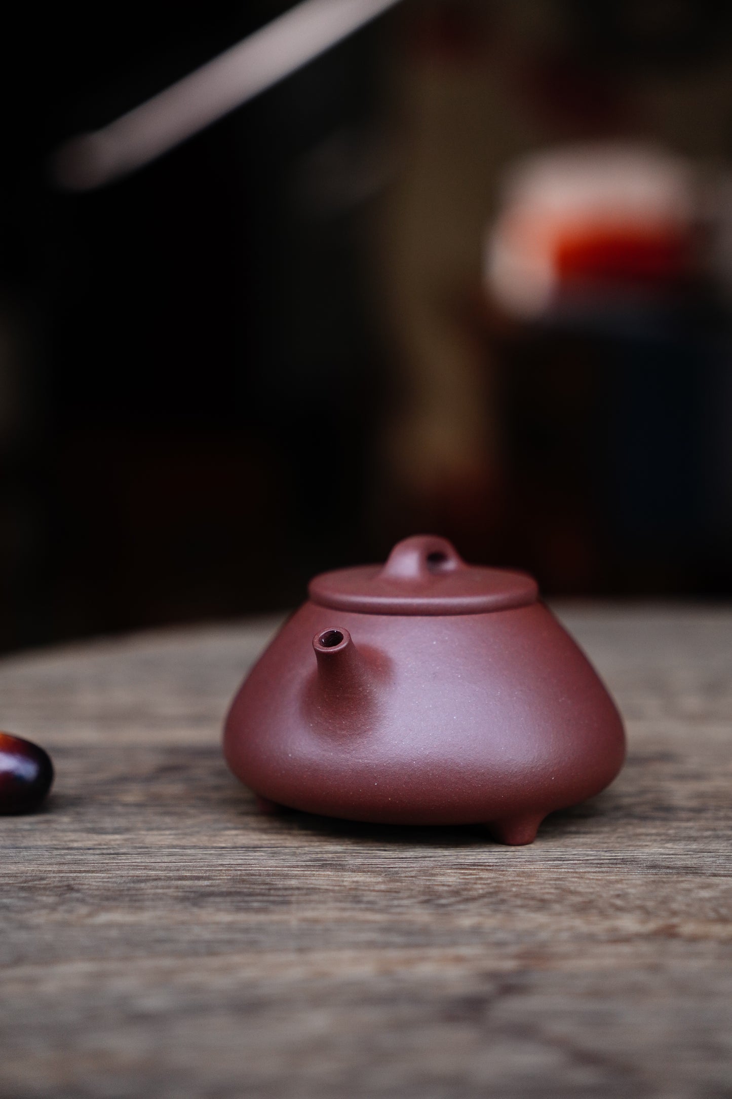 Full-Handmade Xinzhou shipiao teapot, Purple clay, 130ml Collectible Zen Traditional Chinese Tea Art