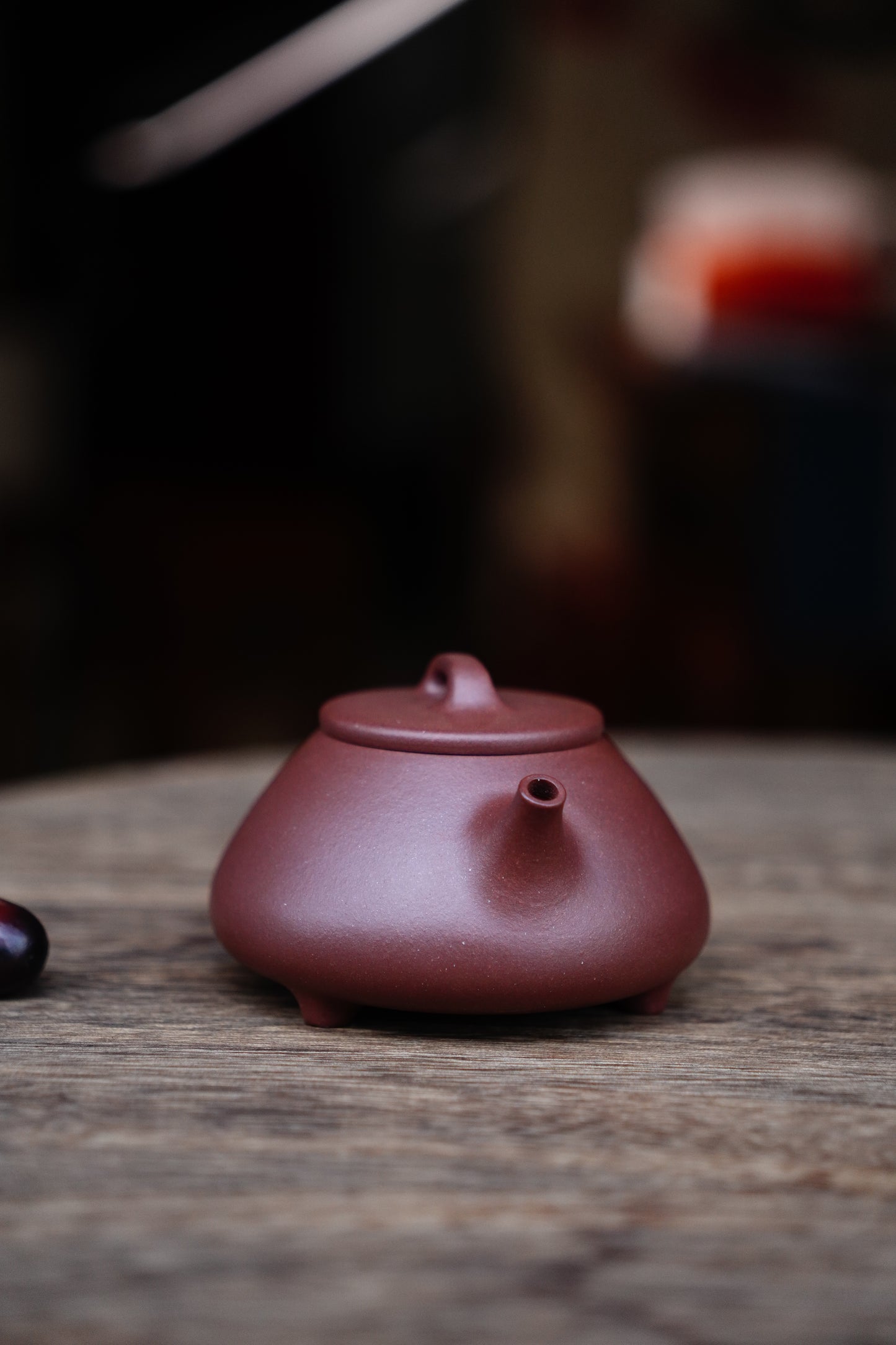 Full-Handmade Xinzhou shipiao teapot, Purple clay, 130ml Collectible Zen Traditional Chinese Tea Art
