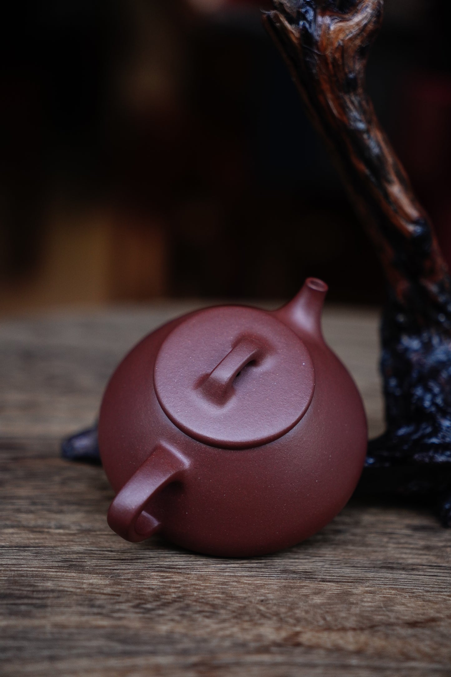 Full-Handmade Xinzhou shipiao teapot, Purple clay, 130ml Collectible Zen Traditional Chinese Tea Art