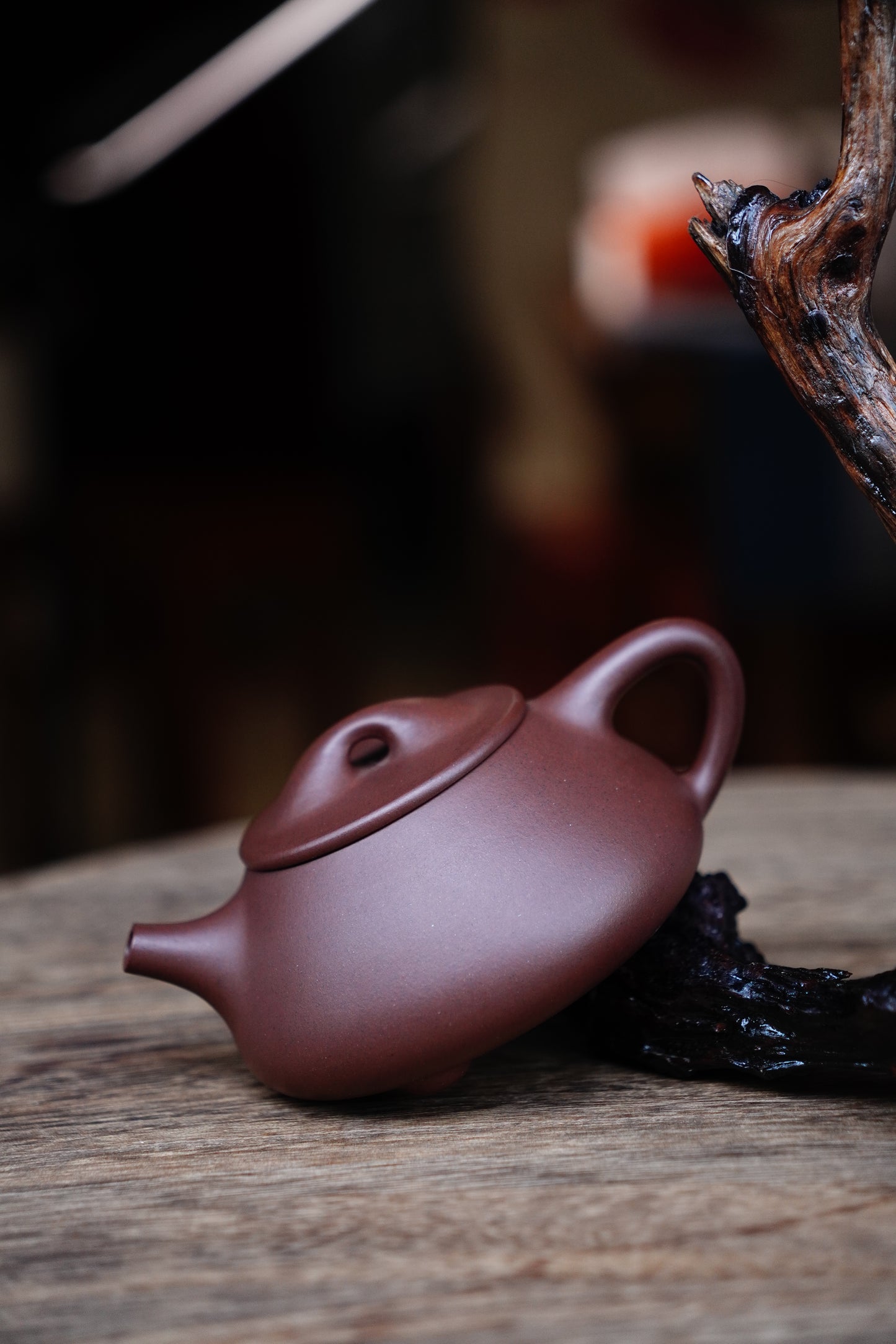 Full-Handmade Big manpiao teapot, purple clay, 210ml Collectible Zen Traditional Chinese Tea Art