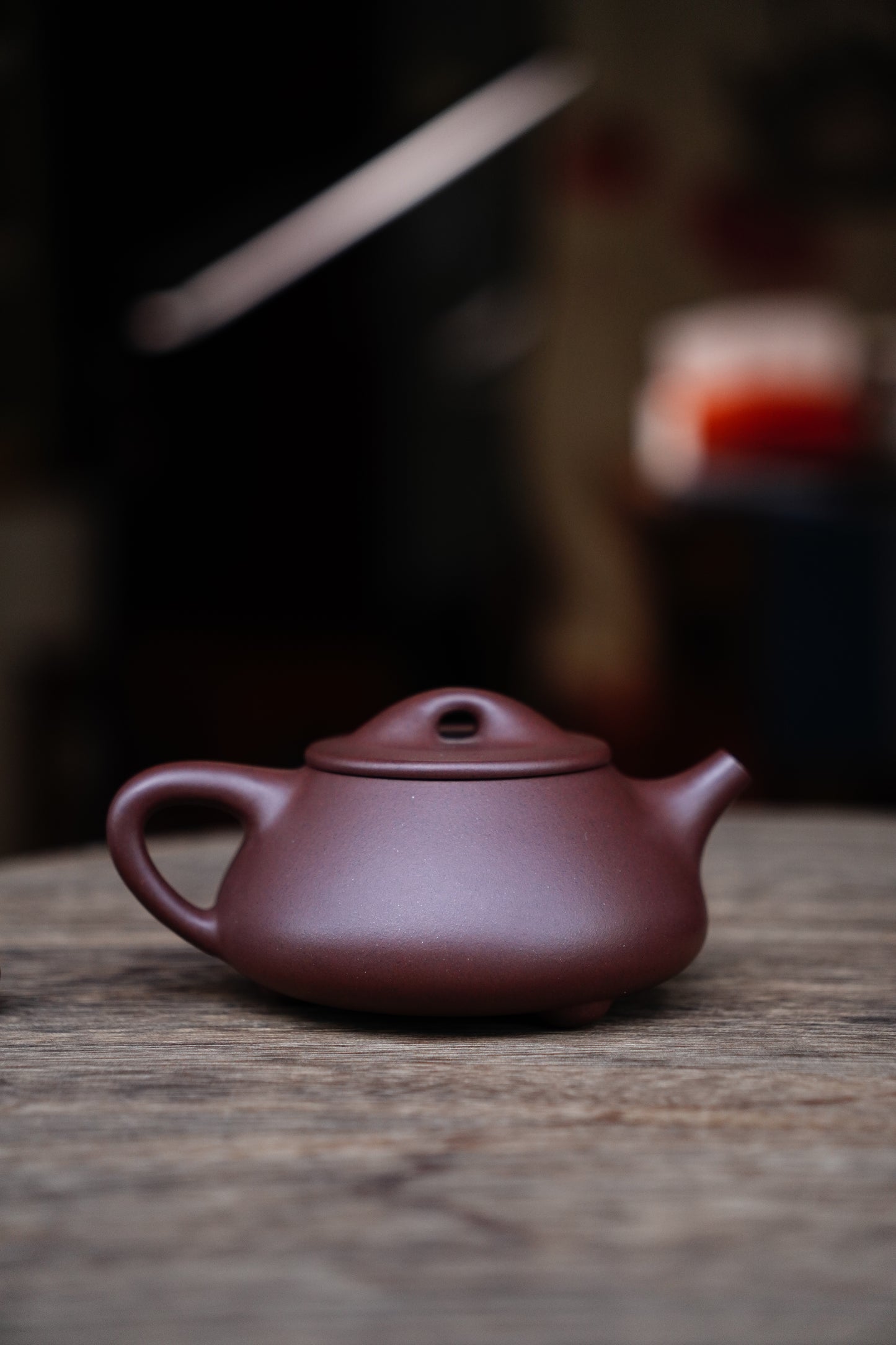 Full-Handmade Big manpiao teapot, purple clay, 210ml Collectible Zen Traditional Chinese Tea Art