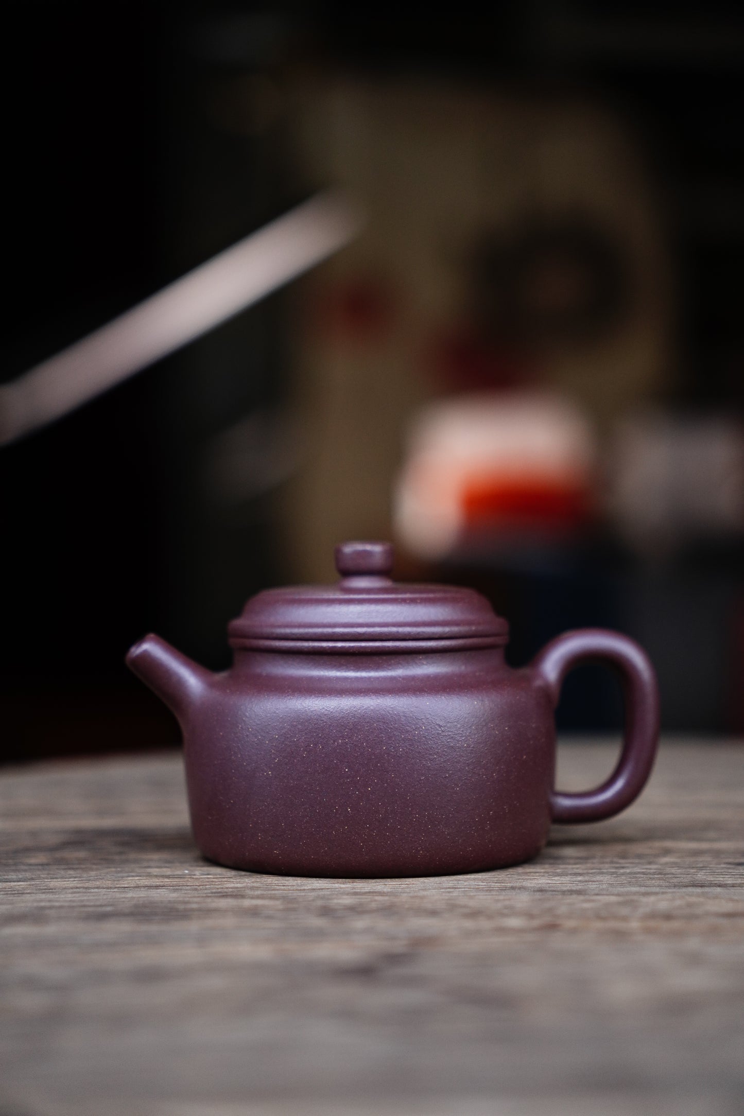 Collectible Dezhong Pot (Yixing Zisha Artisan) - Handcrafted purple clay Teapot 170ml Full-Handmade Zen