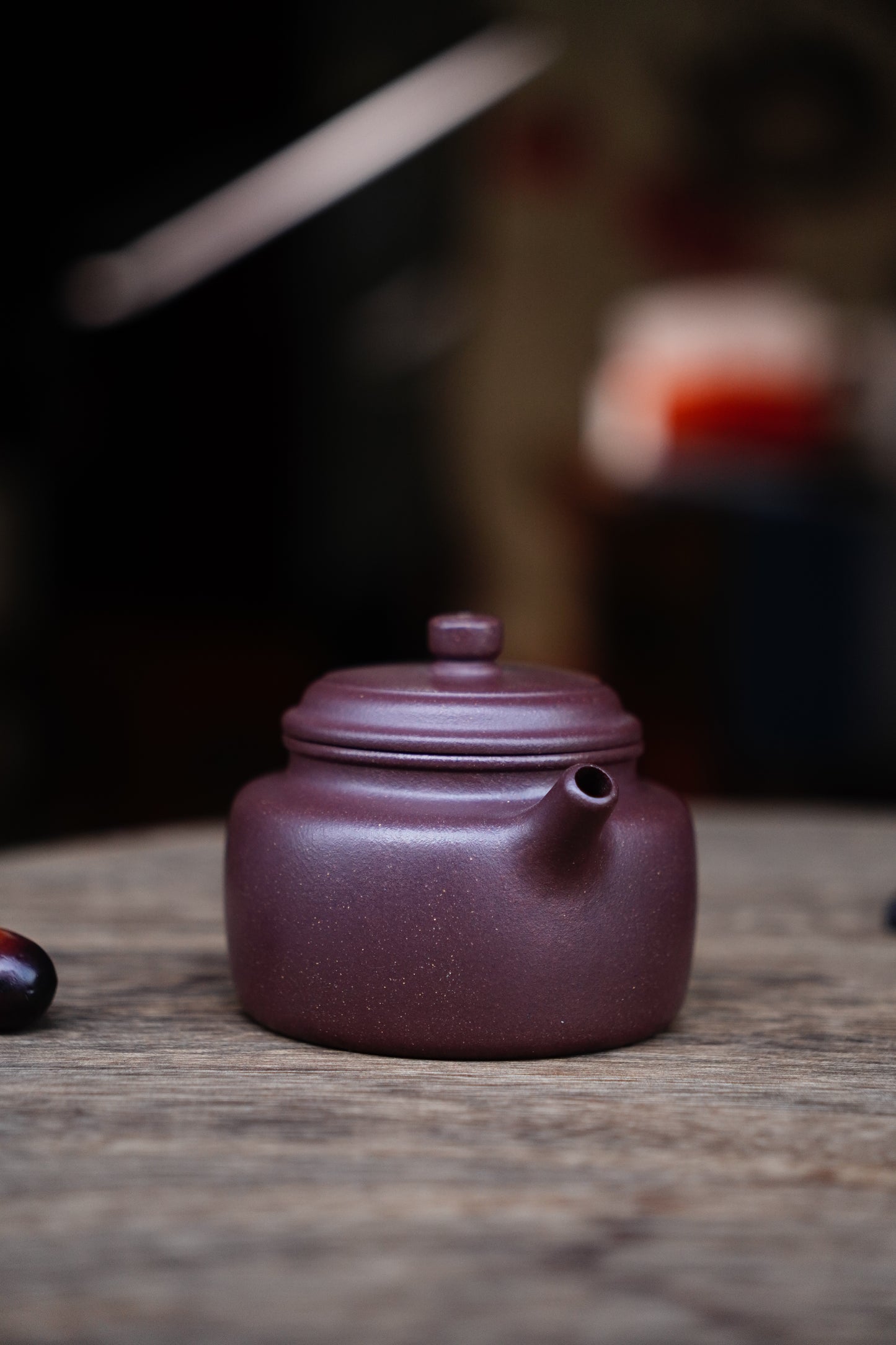 Collectible Dezhong Pot (Yixing Zisha Artisan) - Handcrafted purple clay Teapot 170ml Full-Handmade Zen