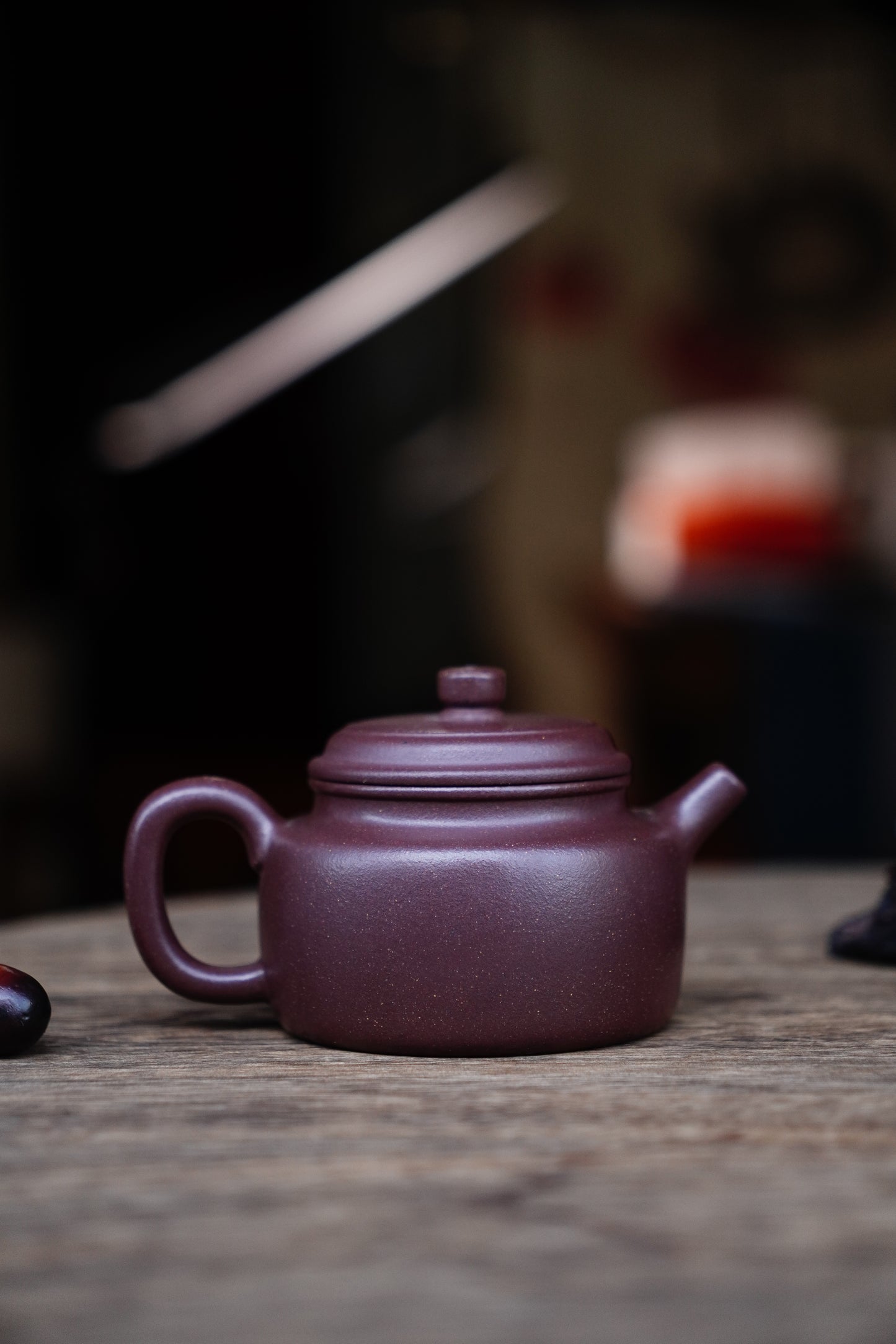 Collectible Dezhong Pot (Yixing Zisha Artisan) - Handcrafted purple clay Teapot 170ml Full-Handmade Zen