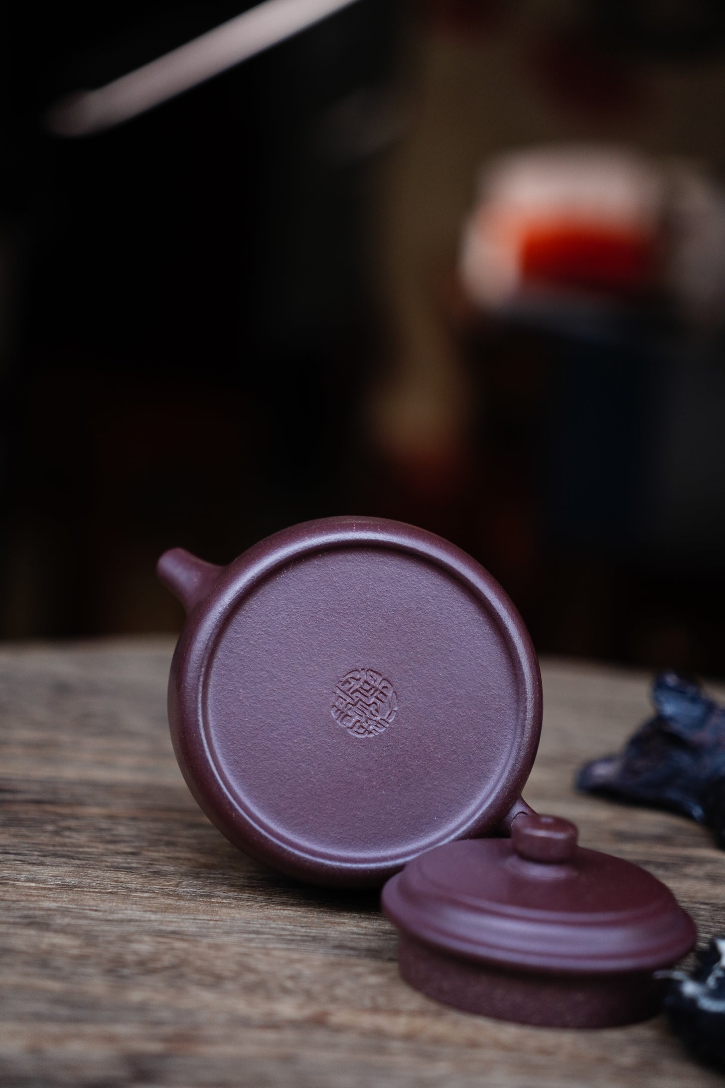 Collectible Dezhong Pot (Yixing Zisha Artisan) - Handcrafted purple clay Teapot 170ml Full-Handmade Zen
