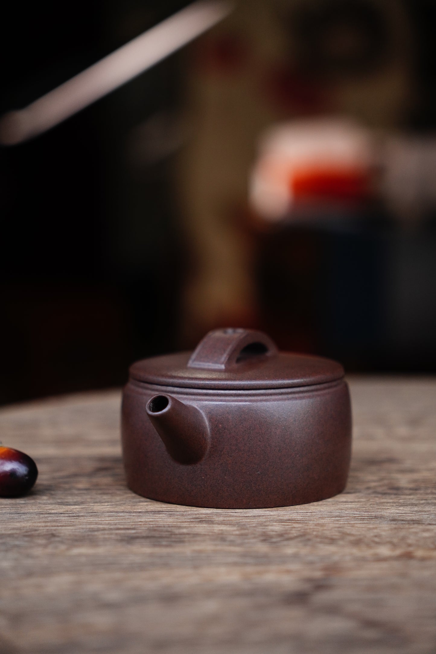 Full-Handmade Hanwa teapot, black xing clay, 130ml Collectible Zen Traditional Chinese Tea Art