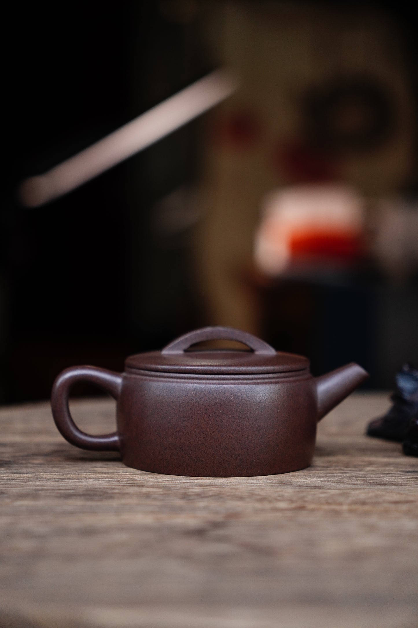 Full-Handmade Hanwa teapot, black xing clay, 130ml Collectible Zen Traditional Chinese Tea Art