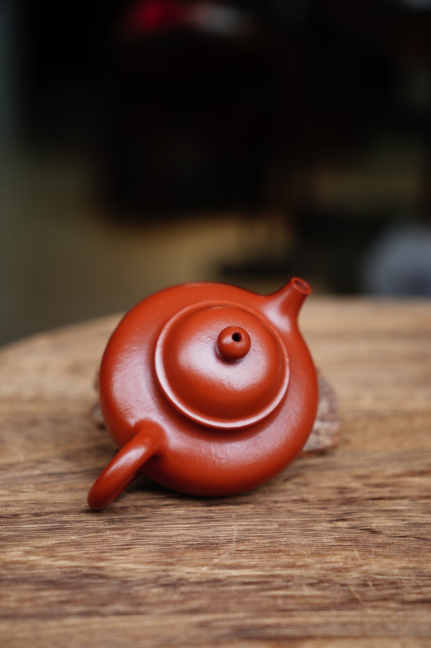 Handmade Rong Tian Purple Clay Teapot 130ml, Premium Da Hong Pao Clay, Yixing Artisan Teapot for Oolong & Pu‘er
