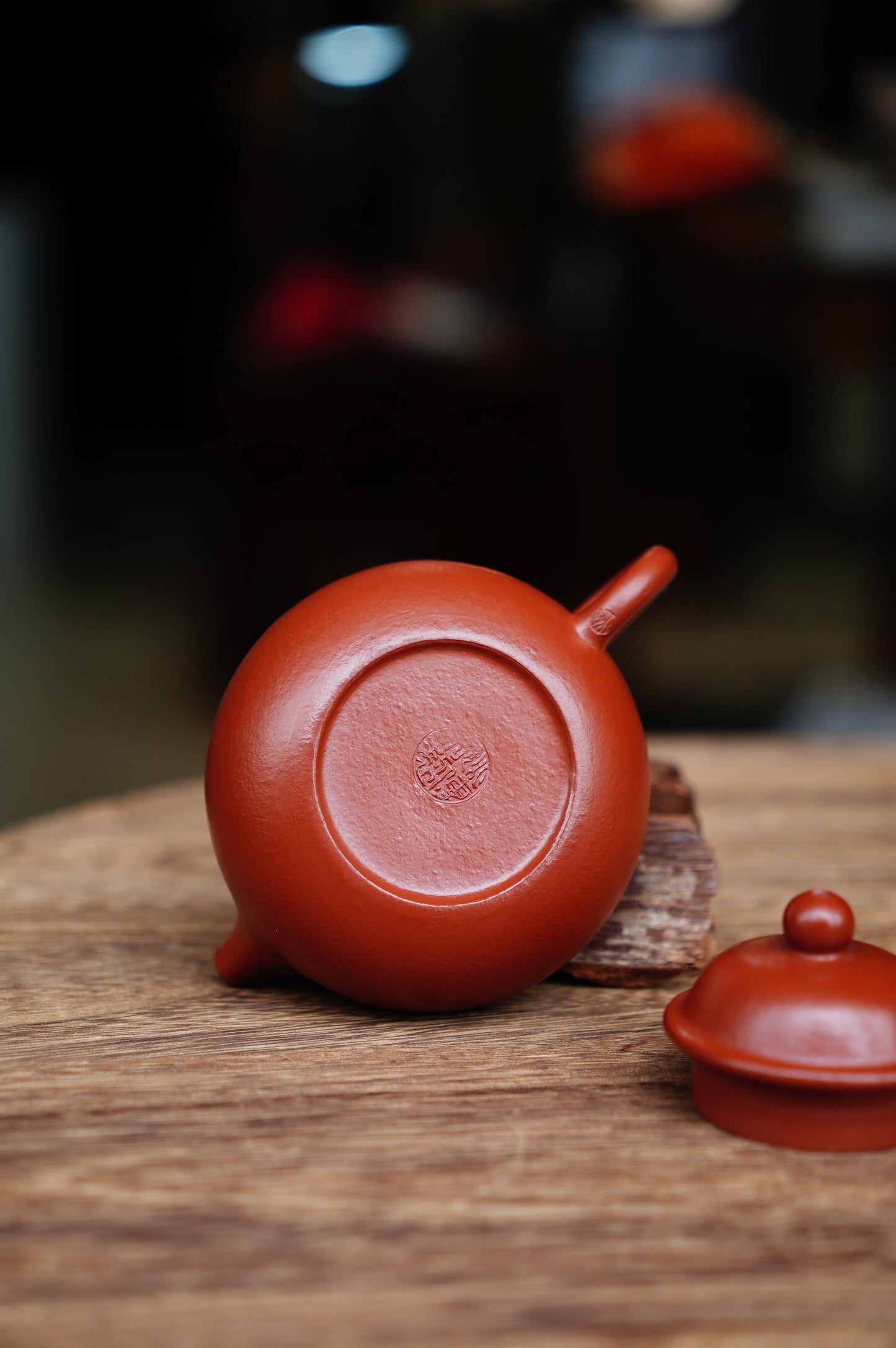 Handmade Rong Tian Purple Clay Teapot 130ml, Premium Da Hong Pao Clay, Yixing Artisan Teapot for Oolong & Pu‘er