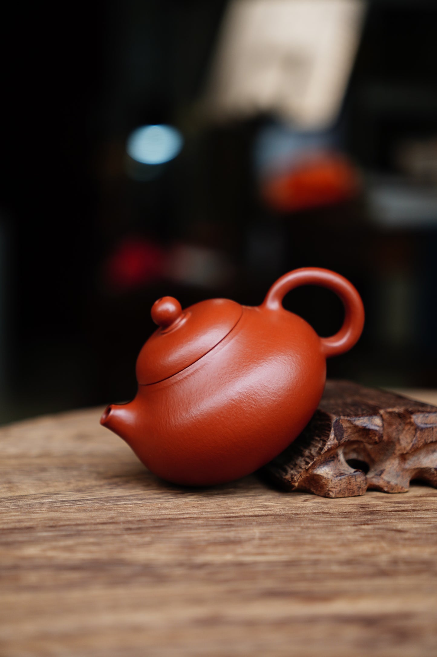 Handmade Da Hong Pao Zisha Teapot ‘Wendan’ Style, 135ml, Elegant Yixing Purple Clay, Artisan Gongfu Teaware for Tea Ceremony