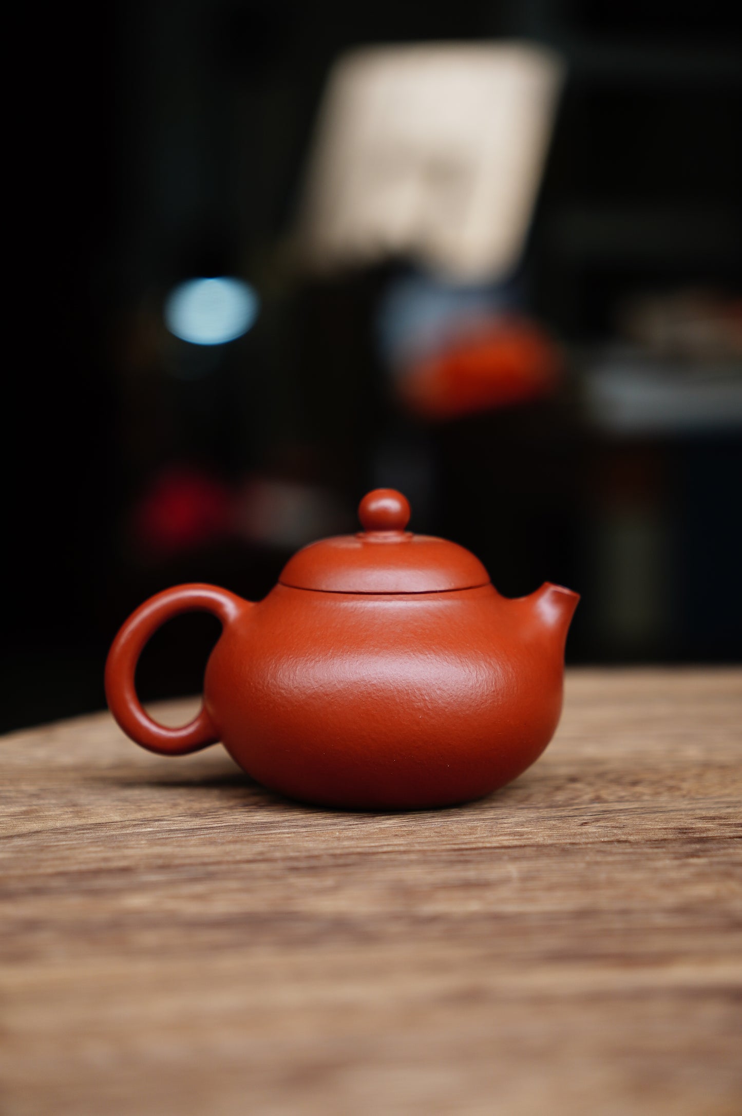 Handmade Da Hong Pao Zisha Teapot ‘Wendan’ Style, 135ml, Elegant Yixing Purple Clay, Artisan Gongfu Teaware for Tea Ceremony