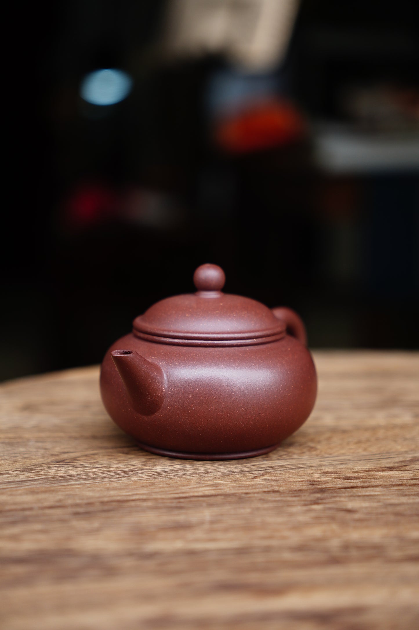 Yixing Zisha Purple Clay Teapot 150ml, Shui Ping Style , Handmade in China, Perfect for Oolong & Pu'er Tea