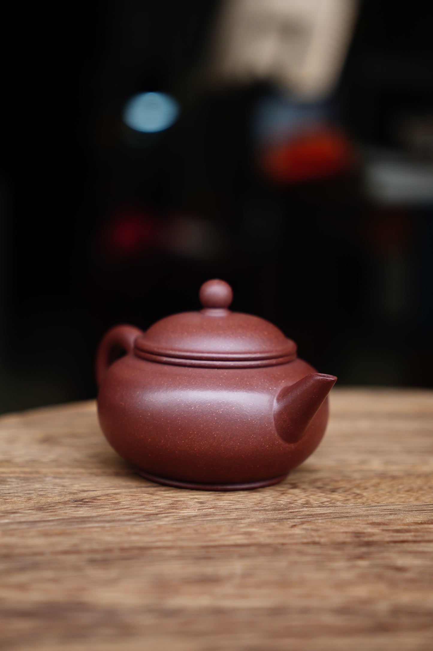 Yixing Zisha Purple Clay Teapot 150ml, Shui Ping Style , Handmade in China, Perfect for Oolong & Pu'er Tea
