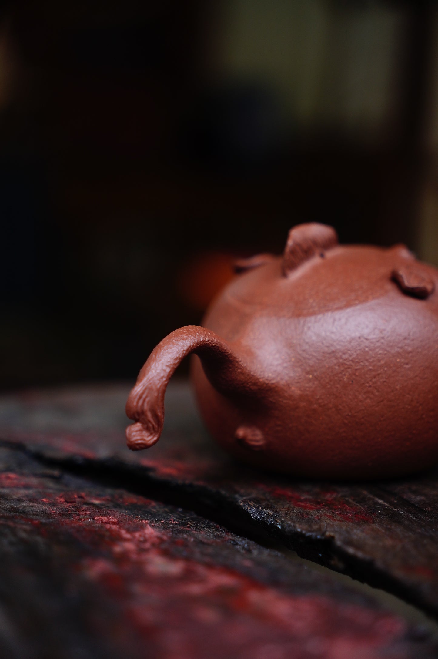 Fugu Lucky Charm Teapot: Handcrafted Ceramic Pufferfish Pot for Japanese Tea Ceremony | Artisan Gift 170ml Red Jiangpo clay Original design
