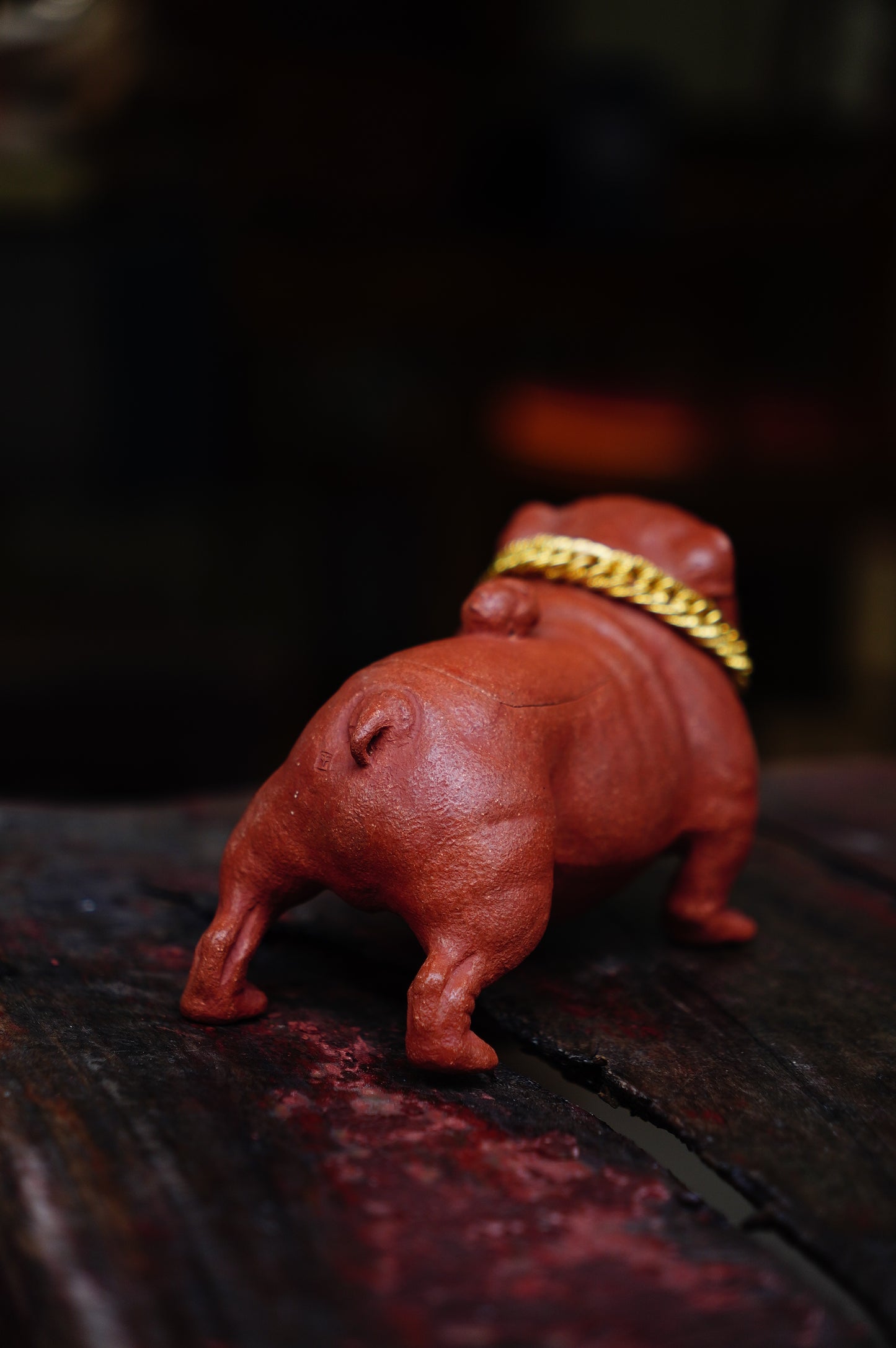 Handmade Dog Shaped Clay Teapot - Unique Collectible (Yixing Zisha Artisan) Red Jianpo clay 160ml   Original design Sculpted Pet