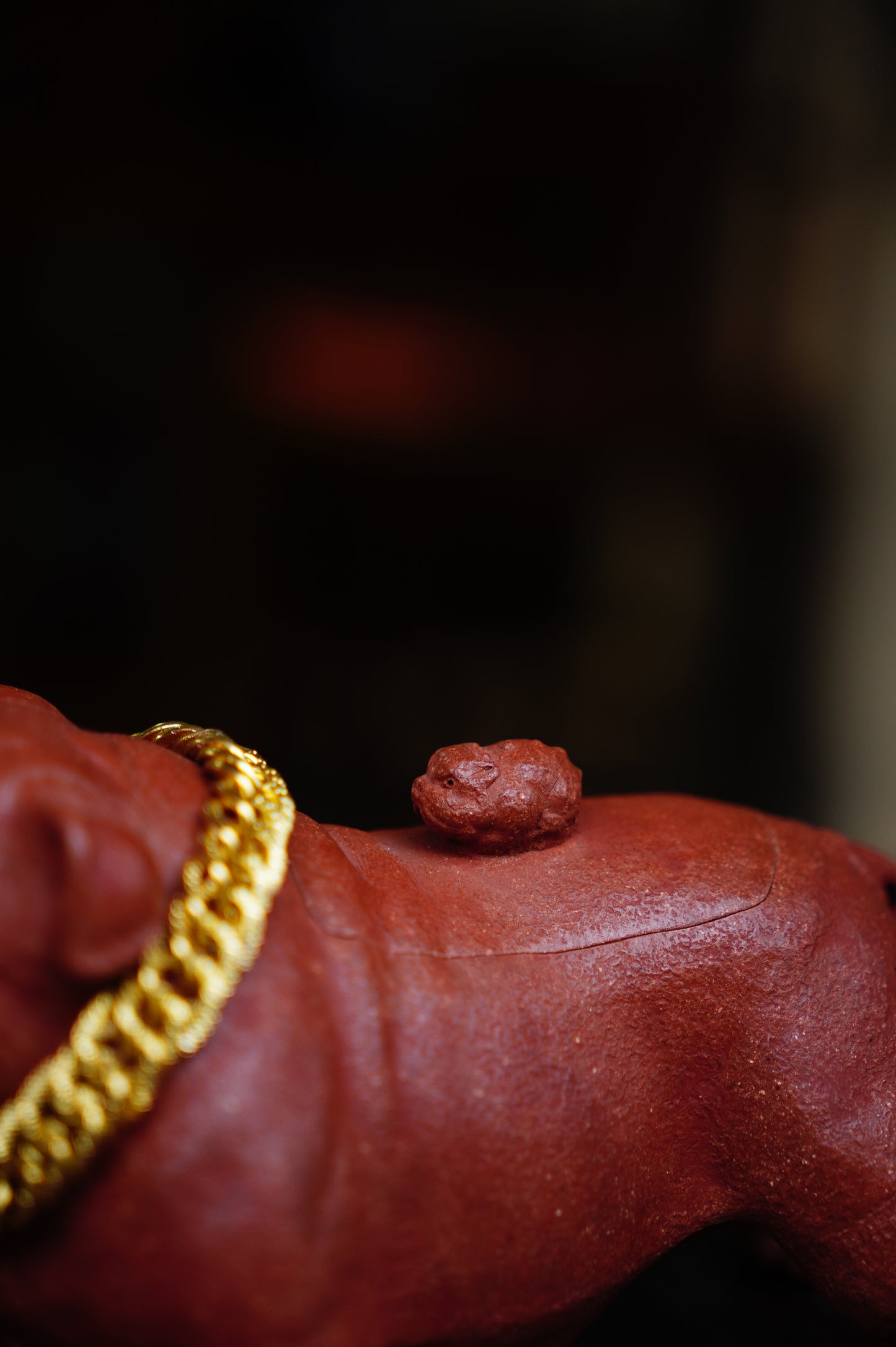 Handmade Dog Shaped Clay Teapot - Unique Collectible (Yixing Zisha Artisan) Red Jianpo clay 160ml Original design Sculpted Pet