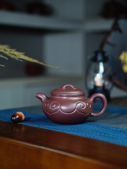 Fanggu ruyi Teapots Zisha Yixing Clay 180 ML