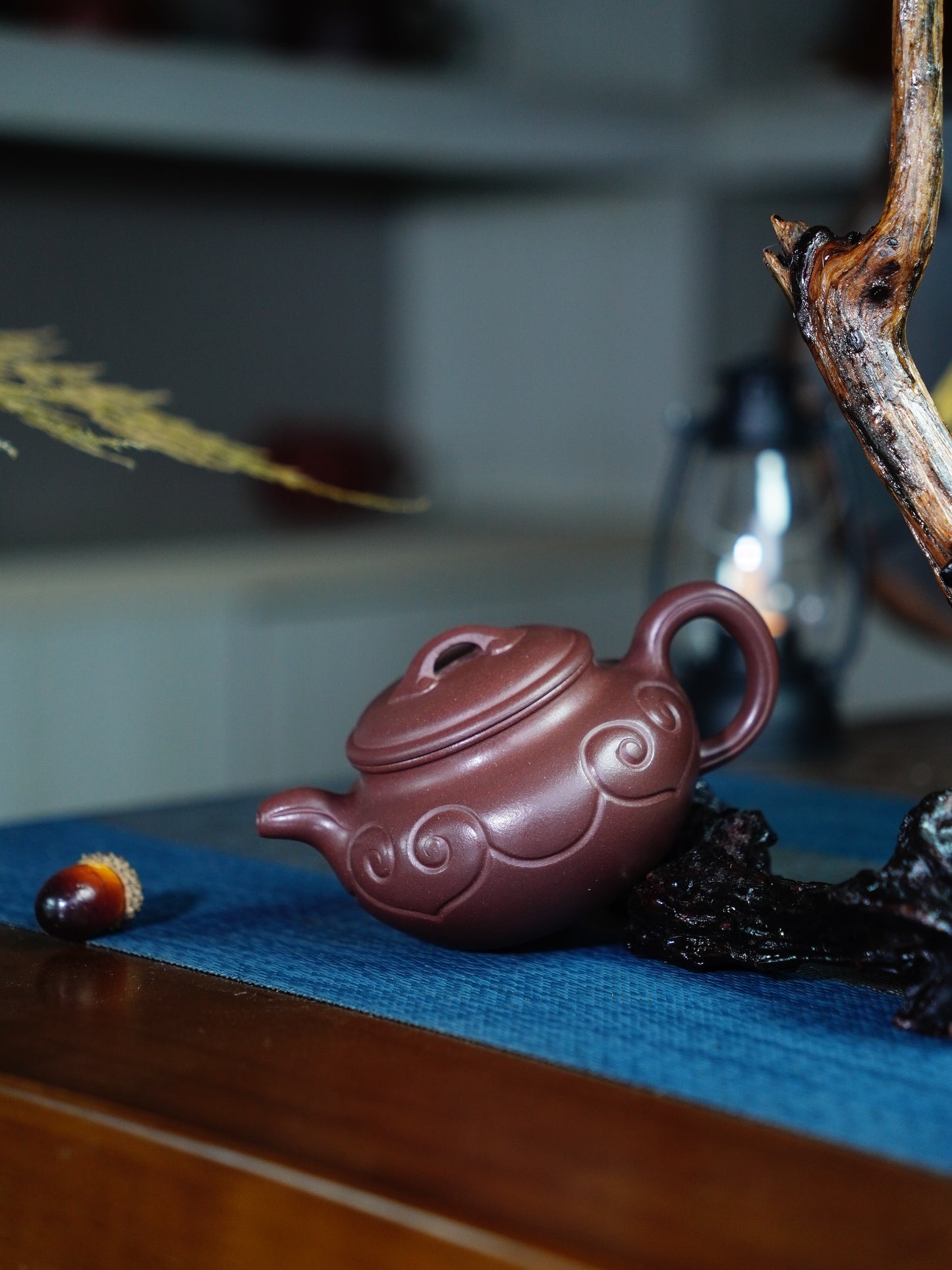 Fanggu ruyi Teapots Zisha Yixing Clay 180 ML