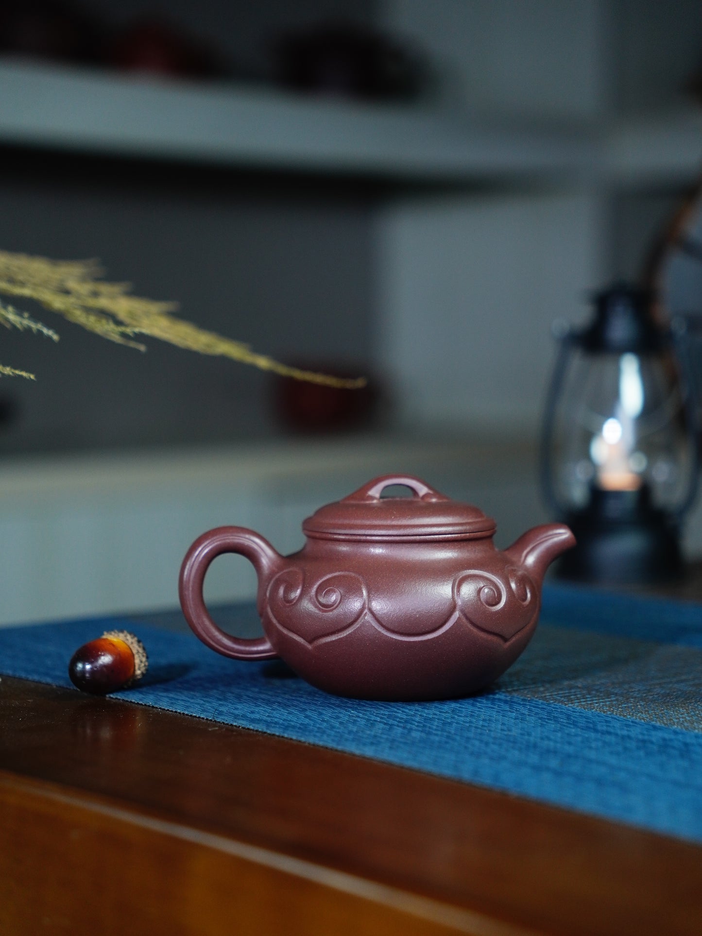Fanggu ruyi Teapots Zisha Yixing Clay 180 ML